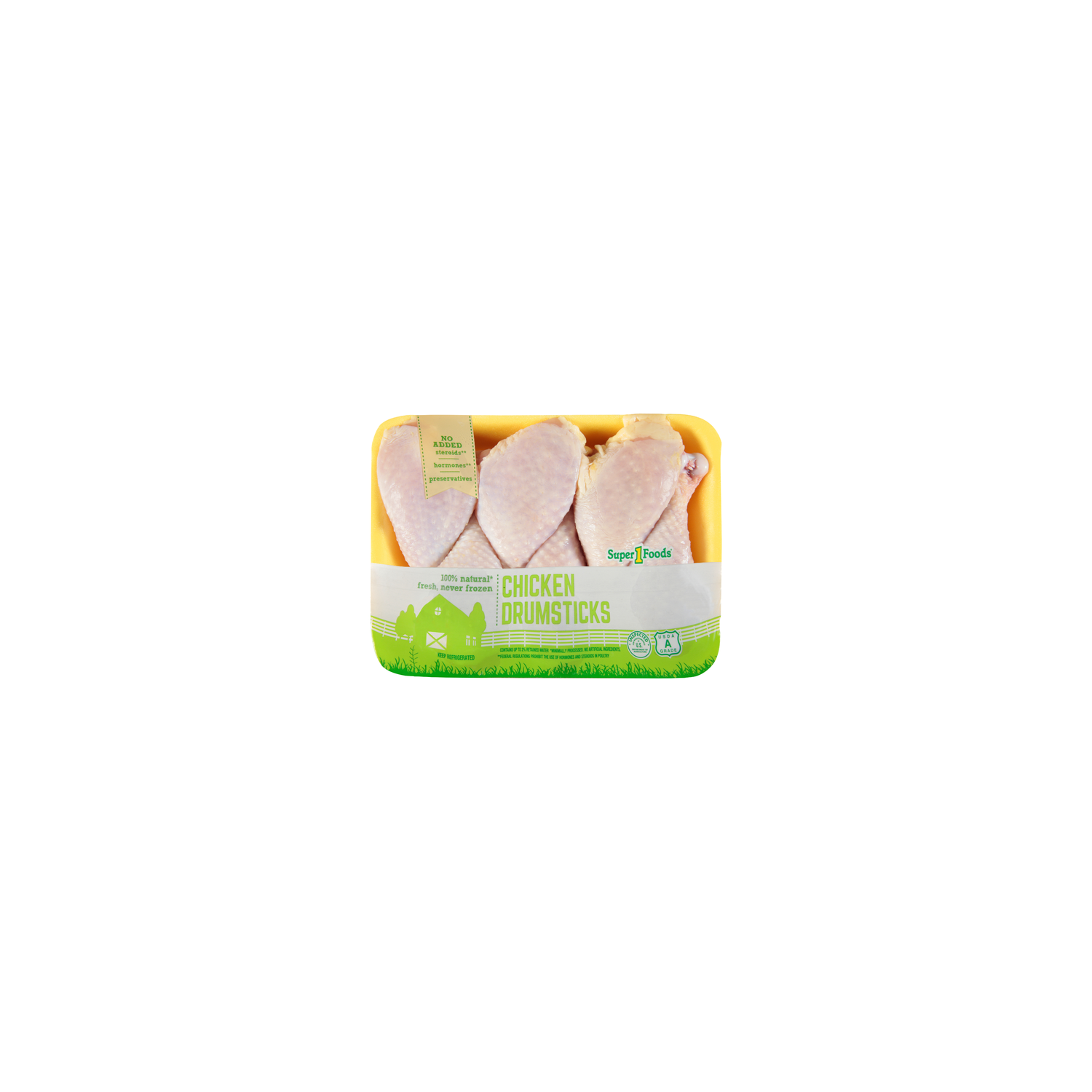Super 1 Foods Chicken Drumsticks - Avg 2.06 Lbs Image 1 of 4