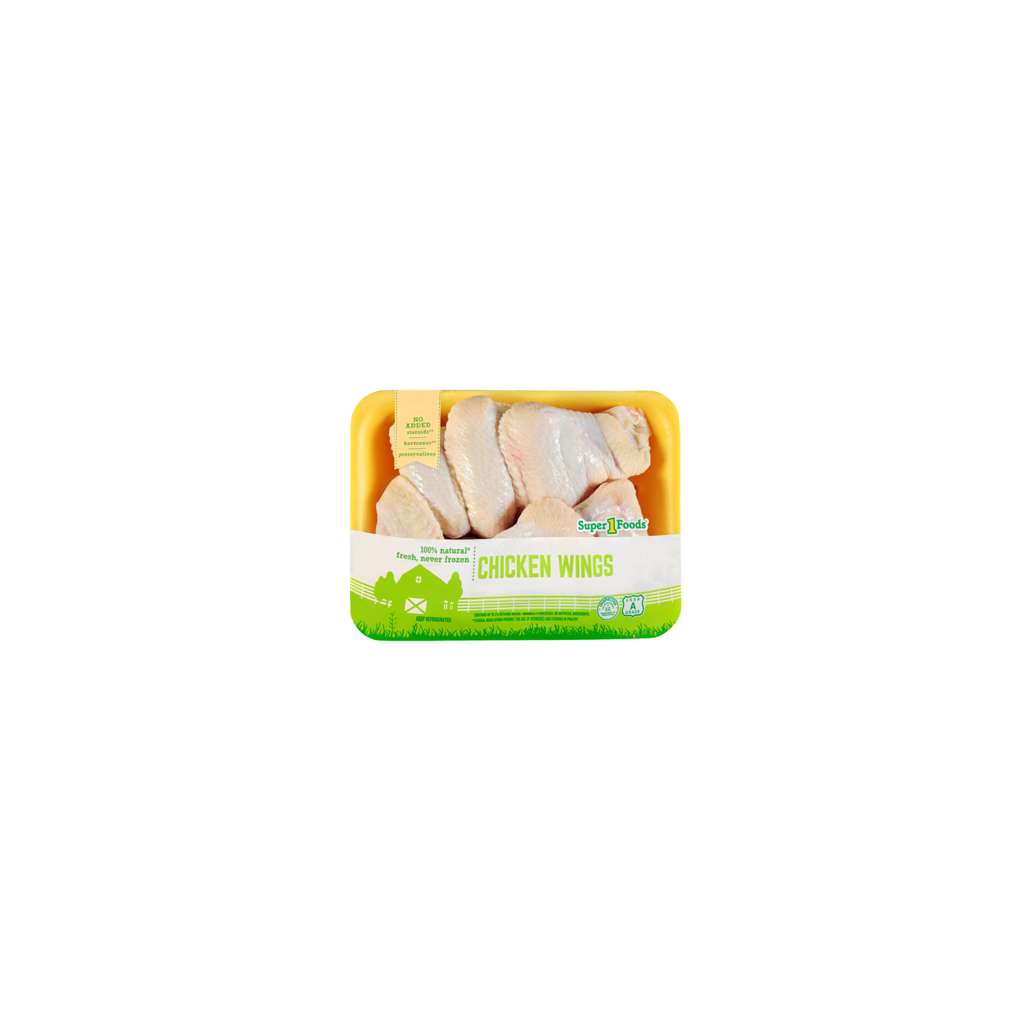 Super 1 Foods Chicken Wings - Avg 1.93 Lbs Image 1 of 4