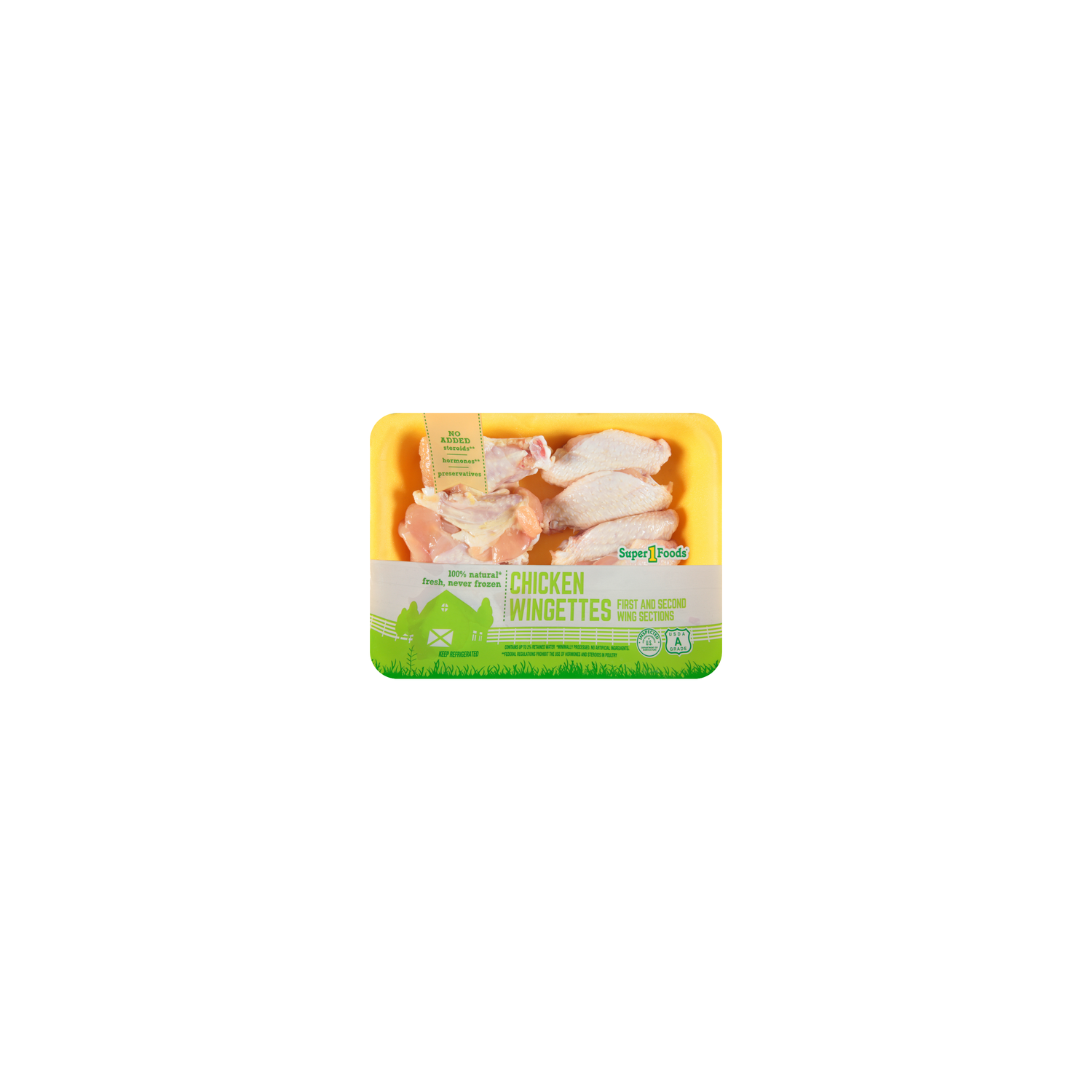 Super 1 Foods Chicken Wingettes - Avg 1.42 Lbs Image 1 of 4