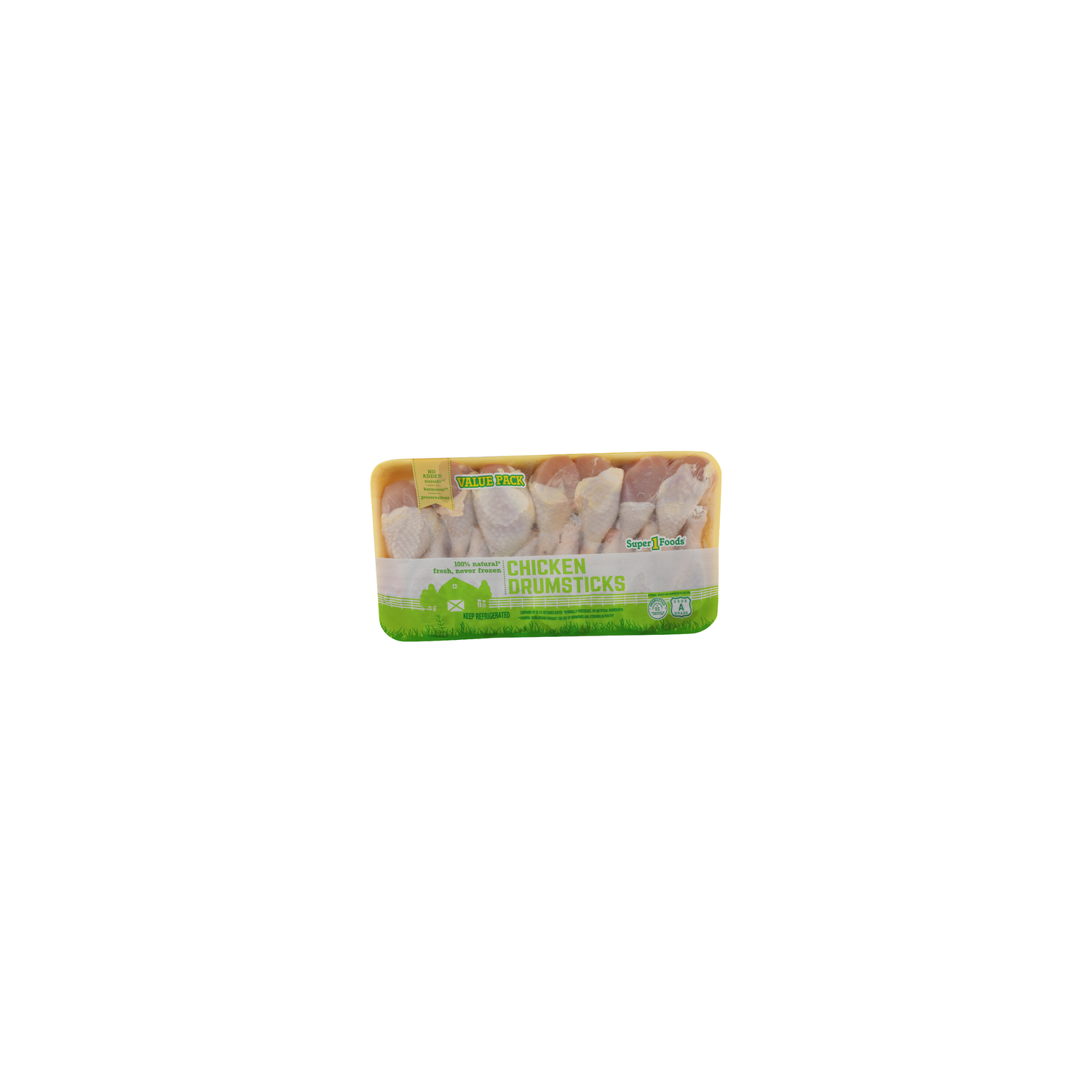 Super 1 Foods Value Pack Chicken Drumsticks - Avg 4.47 Lbs Image 1 of 4