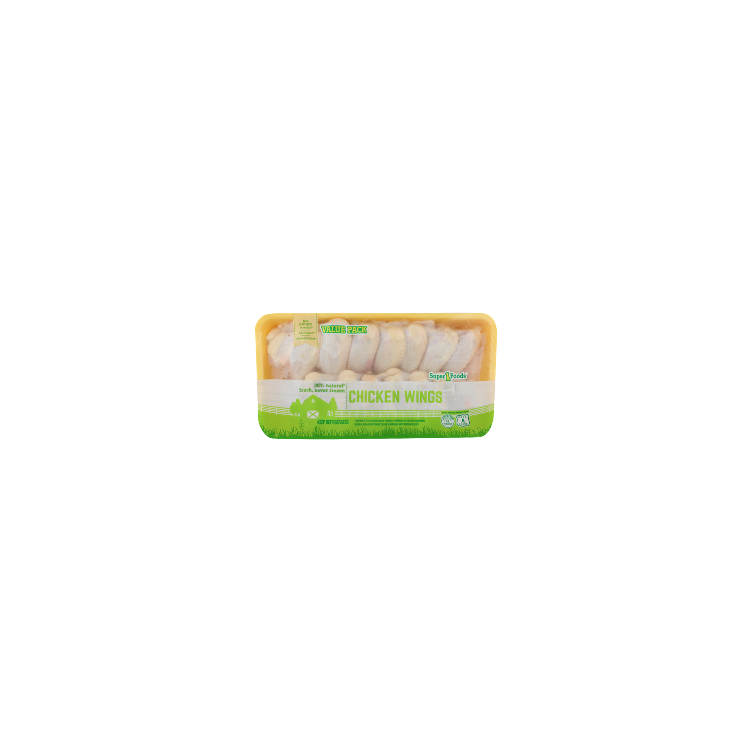 Super 1 Foods Value Pack Chicken Wings - Avg 4.29 Lbs Image 1 of 4