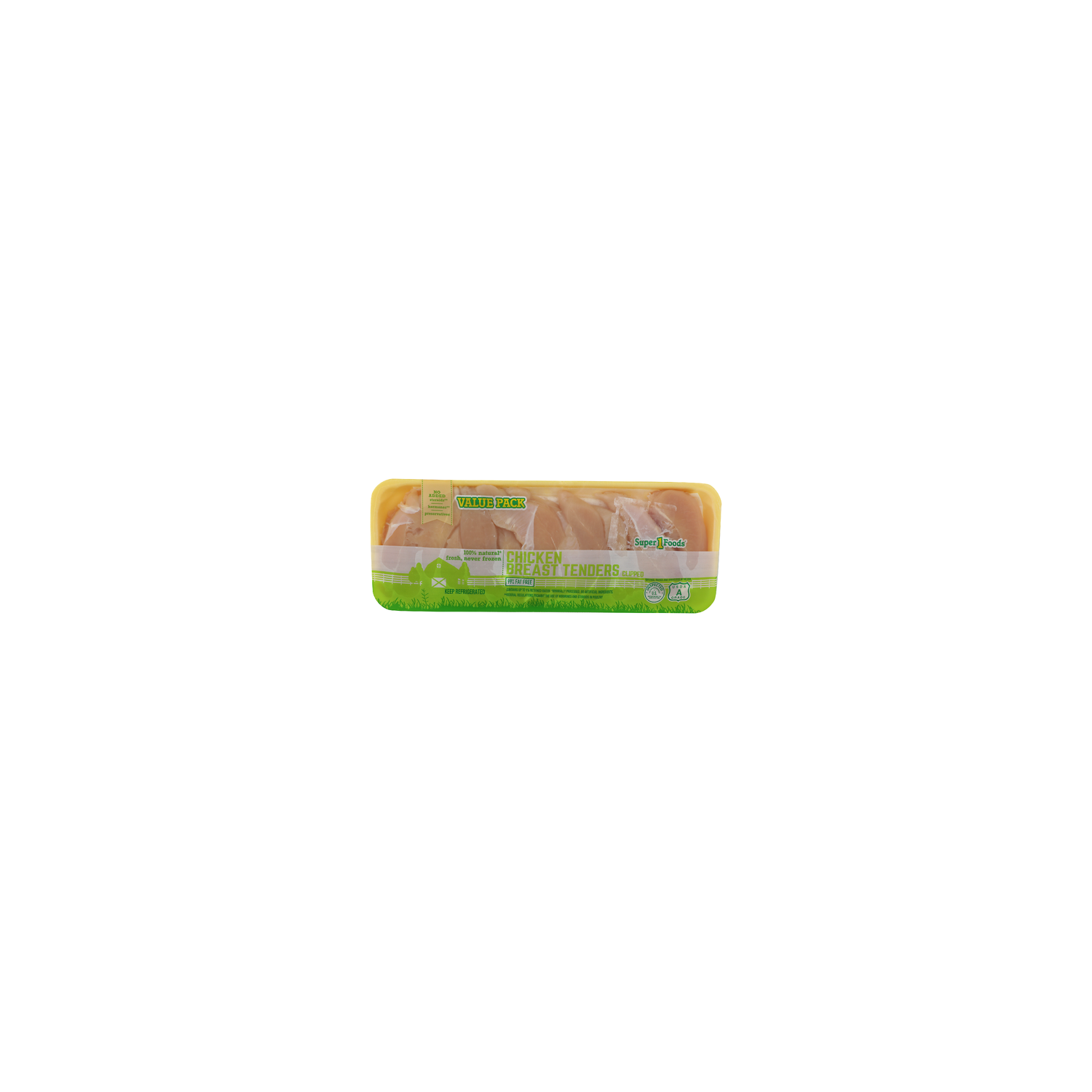 Super 1 Foods Value Pack Chicken Breast Tenders - Avg 2.05 Lbs Image 1 of 4