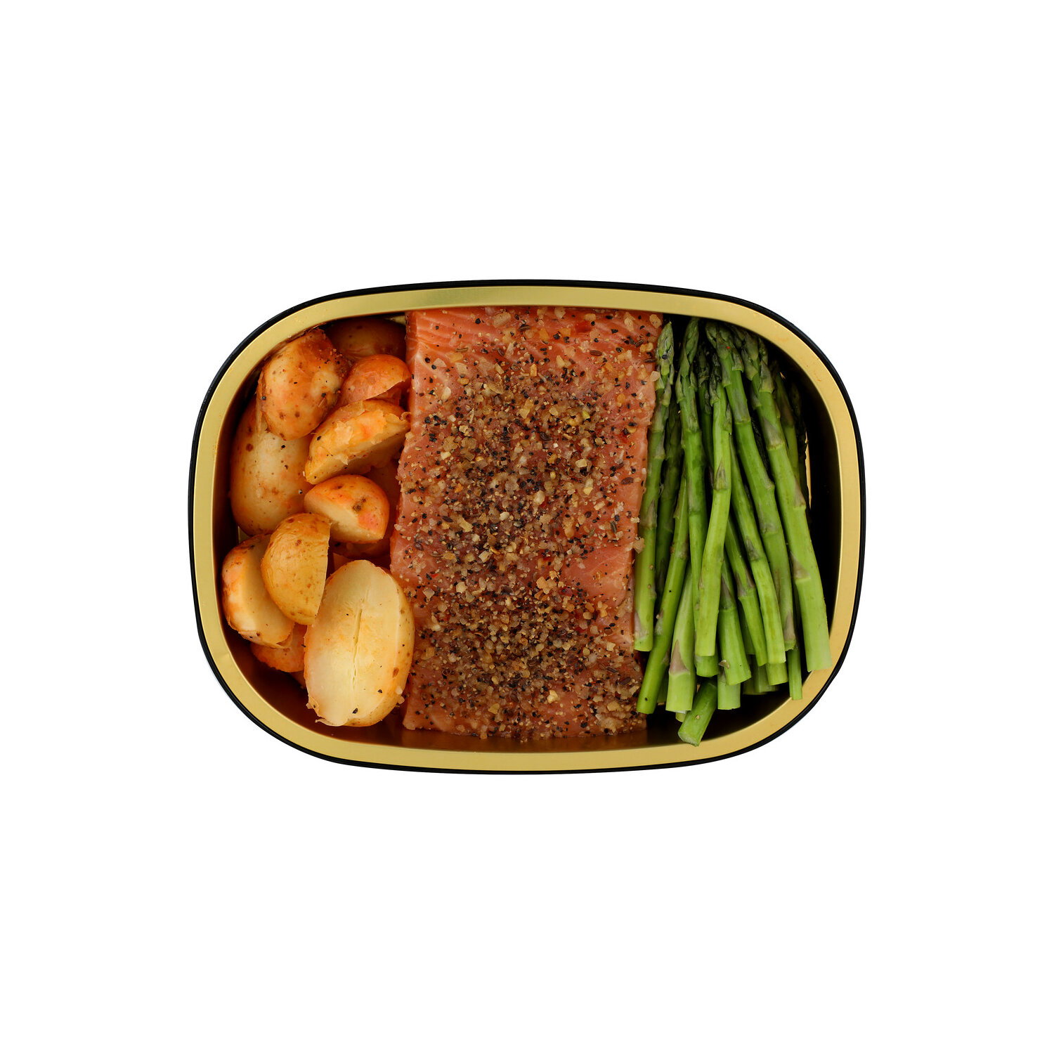 Short Cuts Steakhouse Seasoned Salmon, Asparagus & Potatoes - Avg 0.93 Lb Image 1 of 3