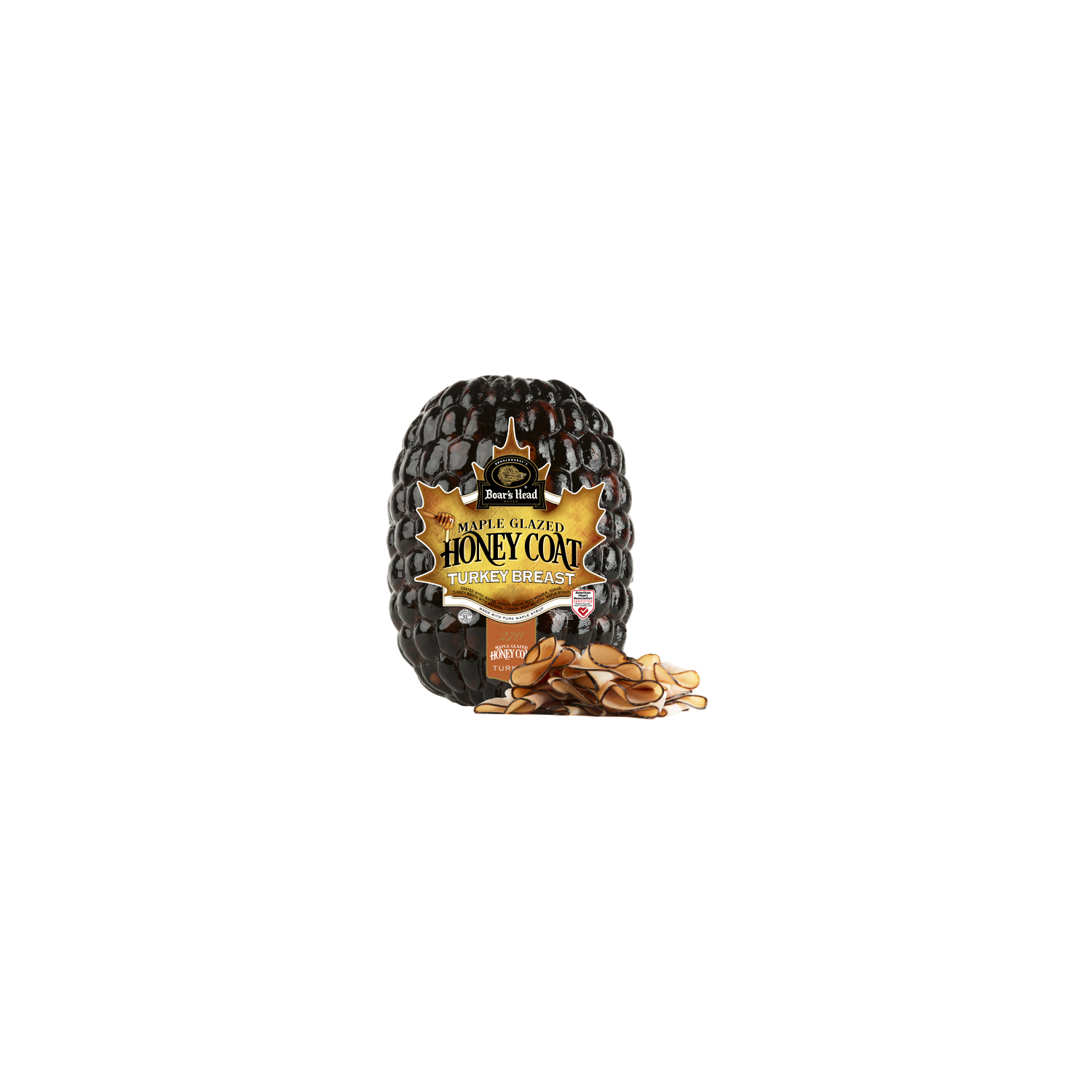 Boar's Head Maple Glazed Honey Coat Turkey Breast - 1 Pound Image 1 of 3