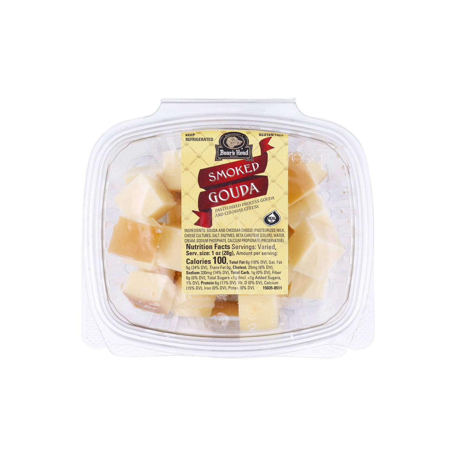 Boar's Head Smoked Gouda Cheese Cubes - 1 Each Image 1 of 4