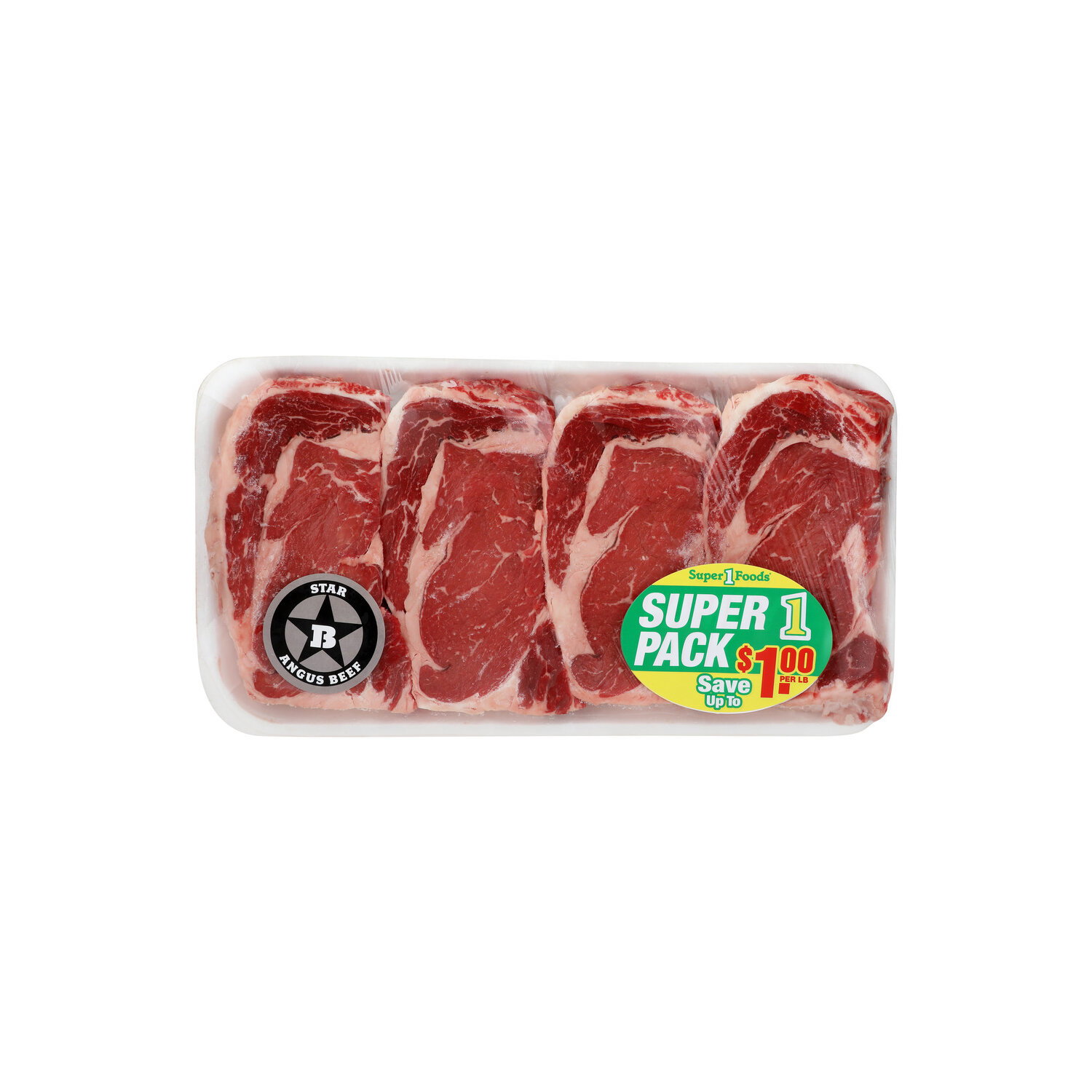 Star B Angus Beef Super Pack Boneless Ribeye Steak - Avg 1.75 Lbs Image 1 of 2