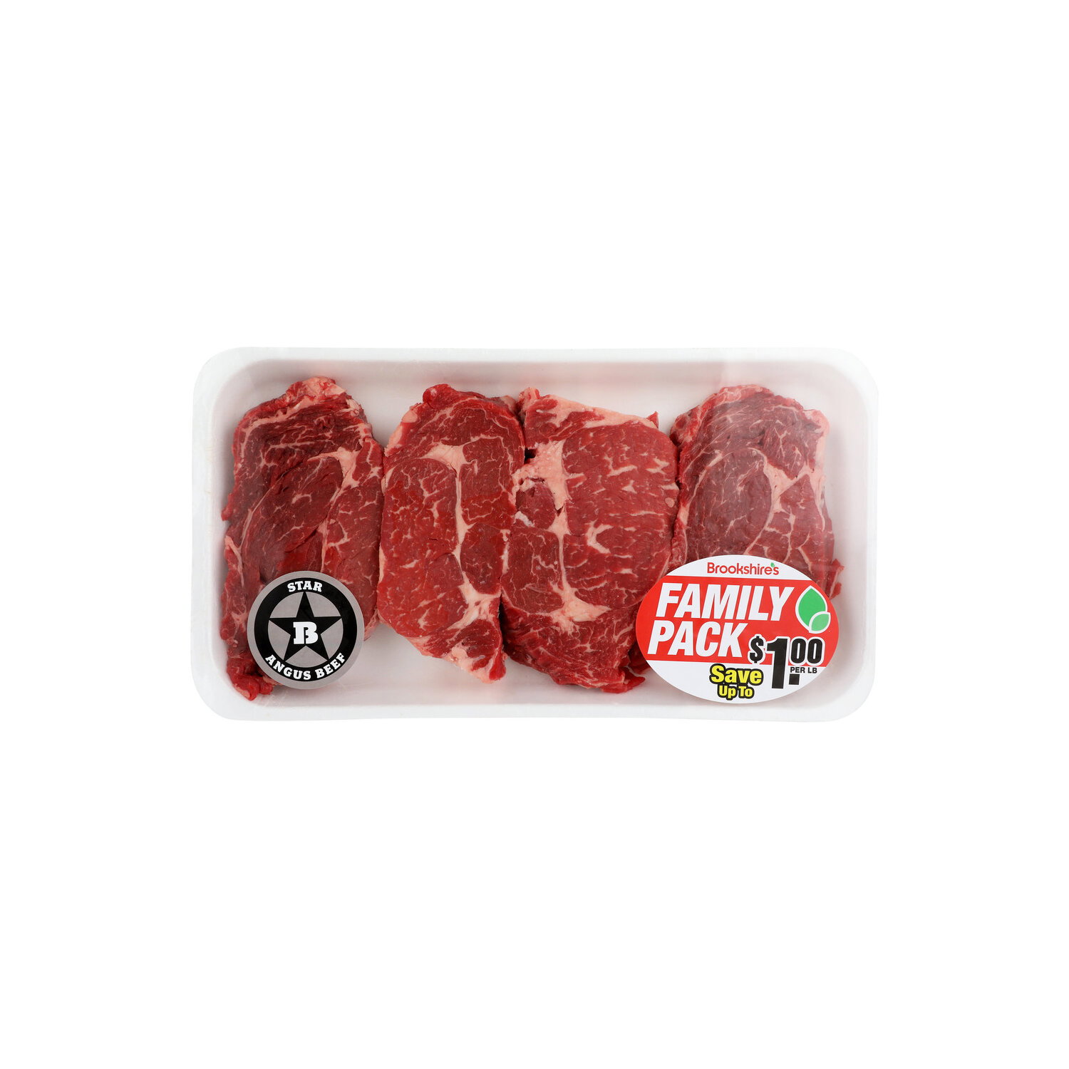 Star B Angus Beef Family Pack Boneless Chuck Eye Steak - Avg 2.50 Lbs Image 1 of 2