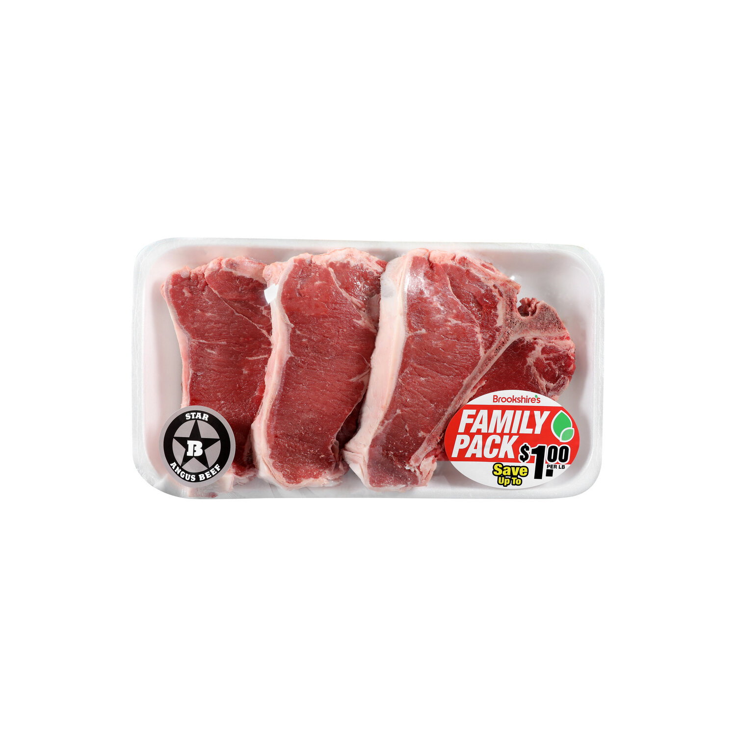Star B Angus Beef Family Pack T-Bone Steak - Avg 3.50 Lbs Image 1 of 2