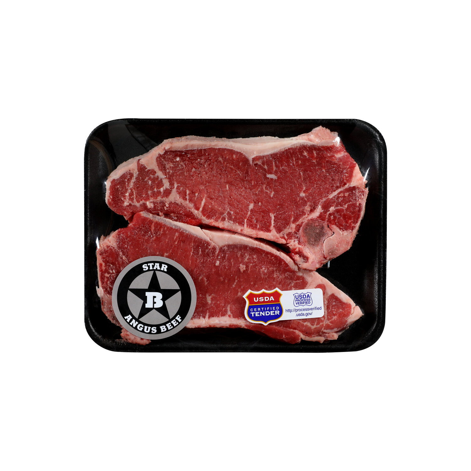 Star B Angus Beef Bone-In Thin Cut New York Strip Steak - Avg 1.75 Lbs Image 1 of 2