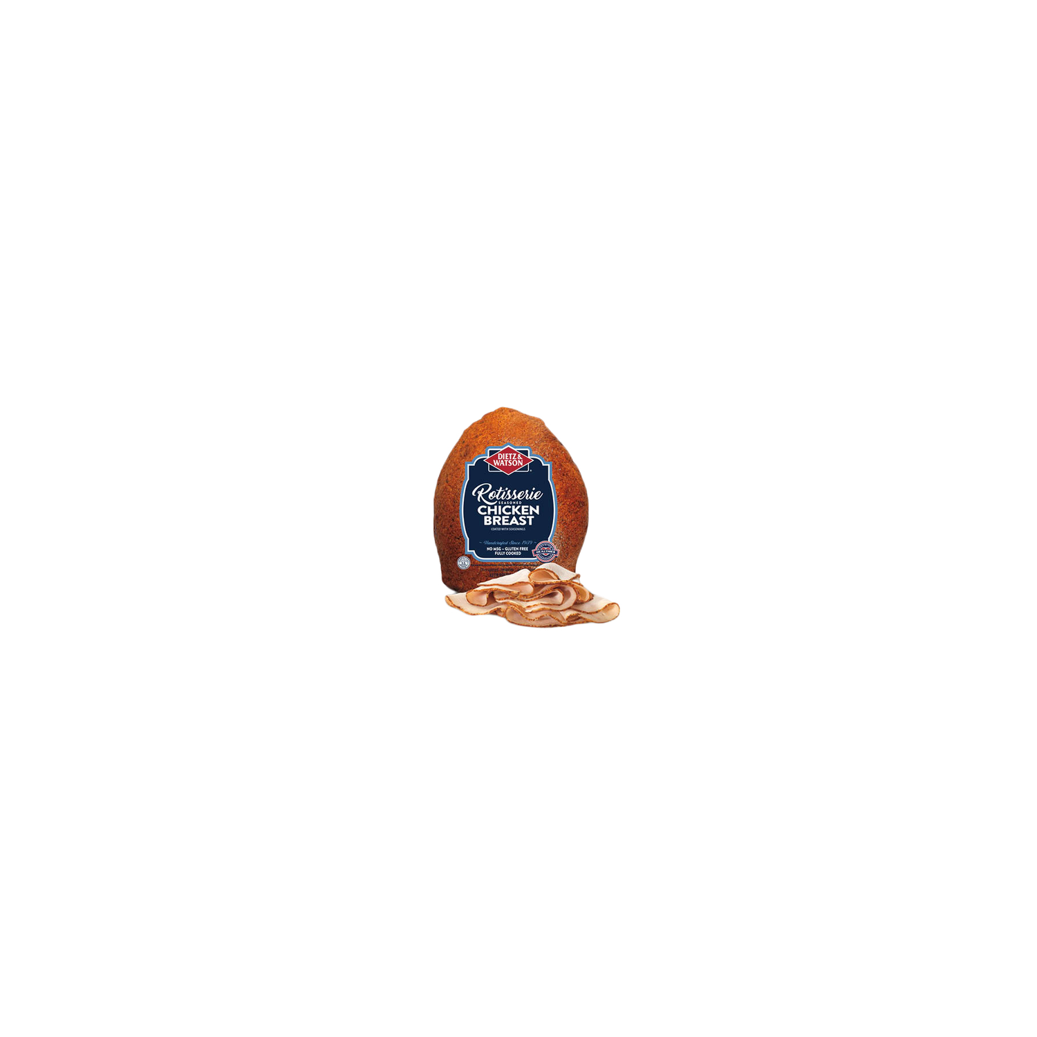Dietz & Watson Fresh Sliced Rotisserie Style Chicken Breast - Avg 0.56 Lb