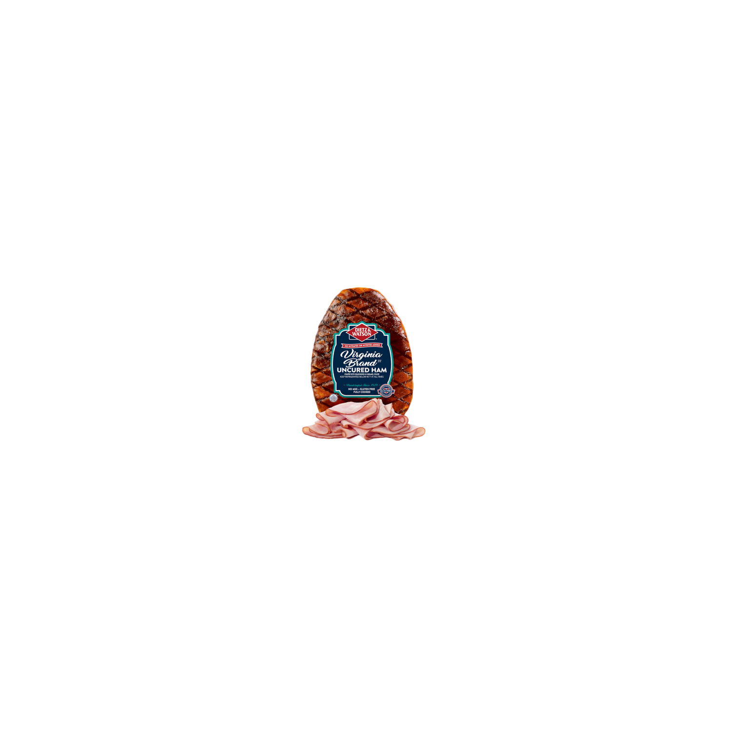 Dietz & Watson Virginia Brand Uncured Ham - 1 Each
