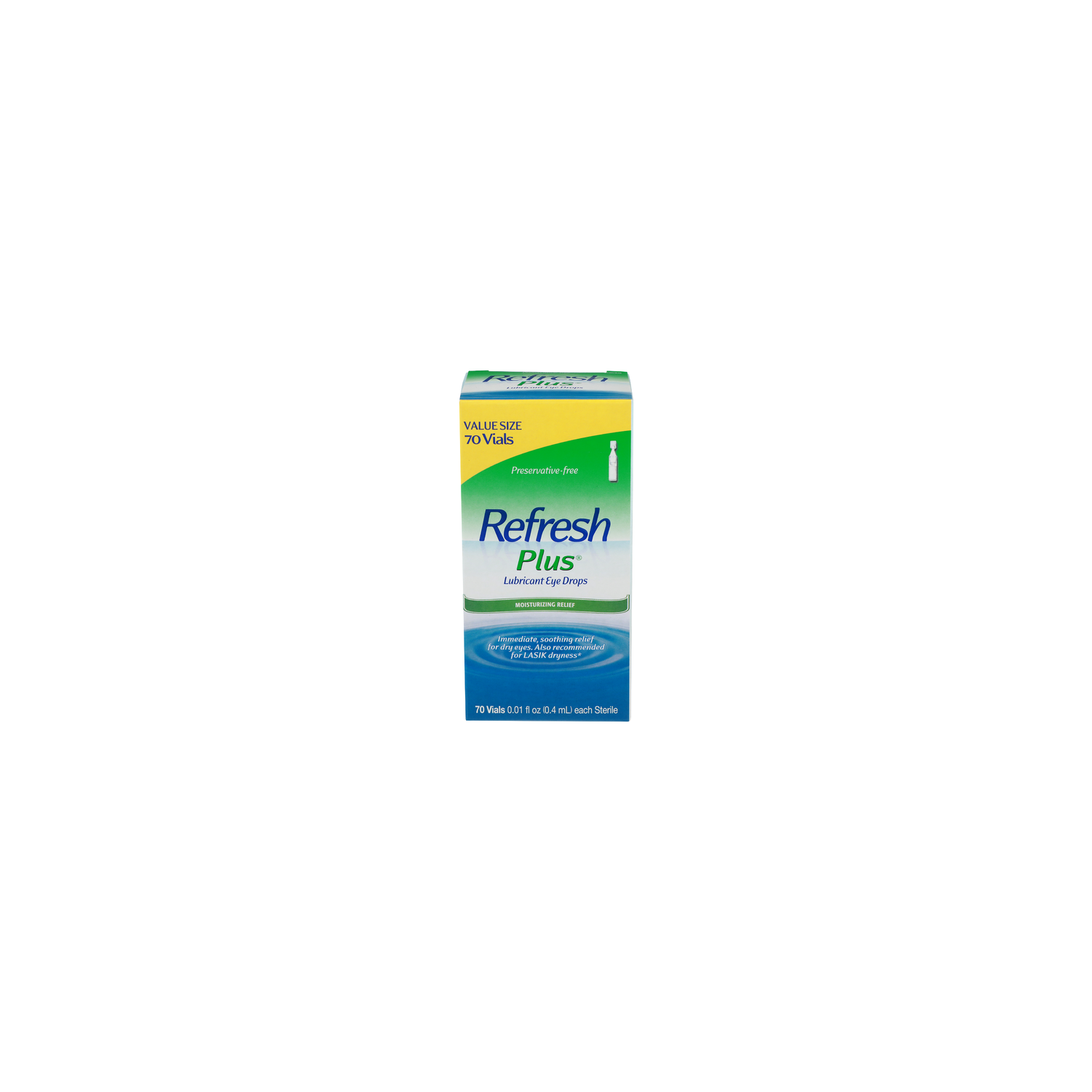 Refresh Plus Value Size Moisturizing Relief Lubricant Eye Drops - 0.01 Fluid Ounce - 70 Count Image 1 of 2
