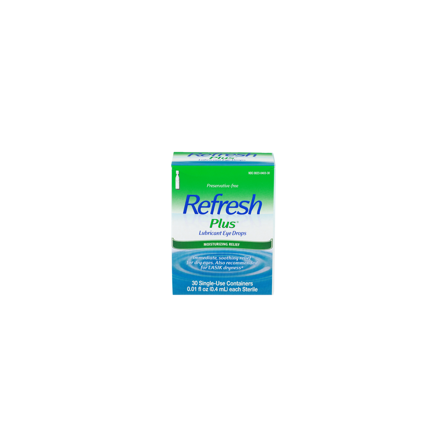 Refresh Plus Moisturizing Relief Lubricant Eye Drops - 0.01 Fluid Ounce - 30 Count Image 1 of 2