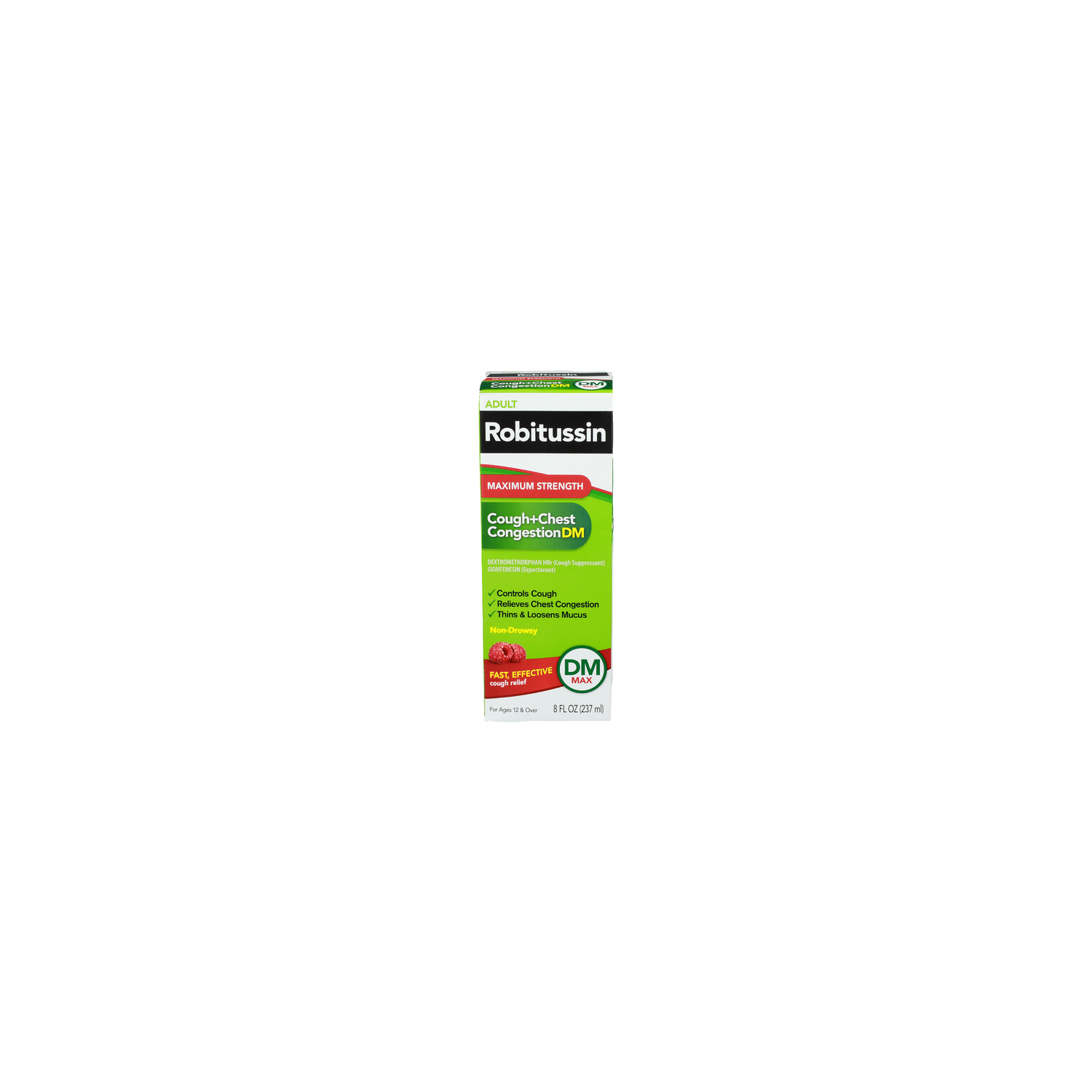 Robitussin Raspberry Adult Maximum Strength Cough+Chest Congestiondm - 8 Fluid Ounce Image 1 of 2