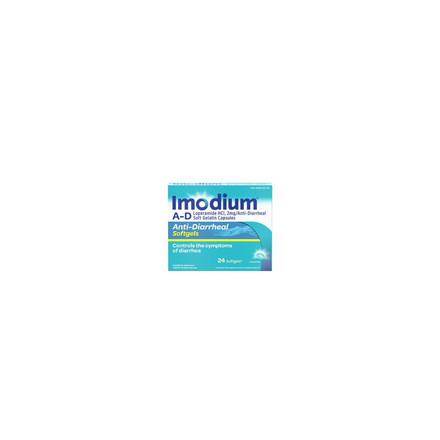 Imodium A-D Anti-Diarrheal Softgels - 24 Count Image 1 of 2