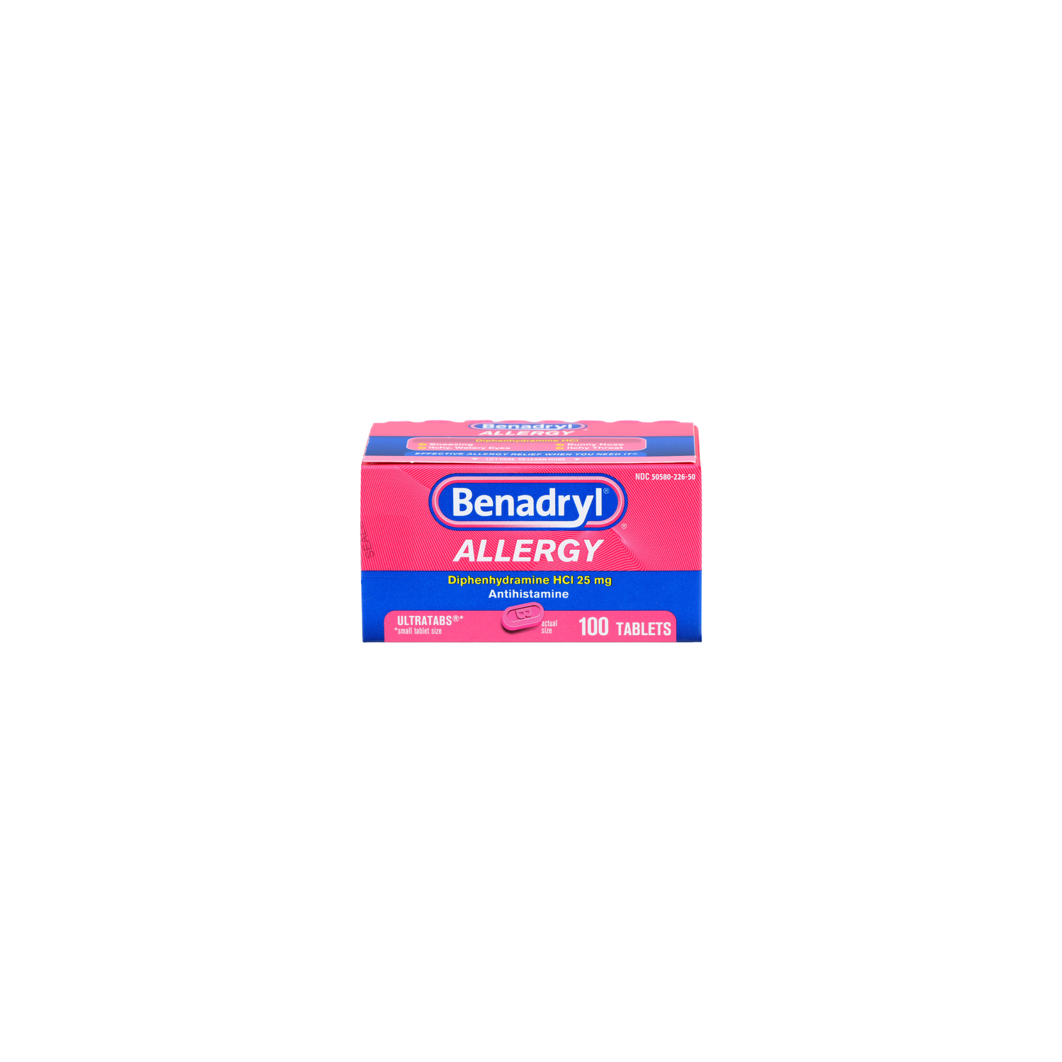 Benadryl Antihistamine Allergy - 100 Count Image 1 of 4