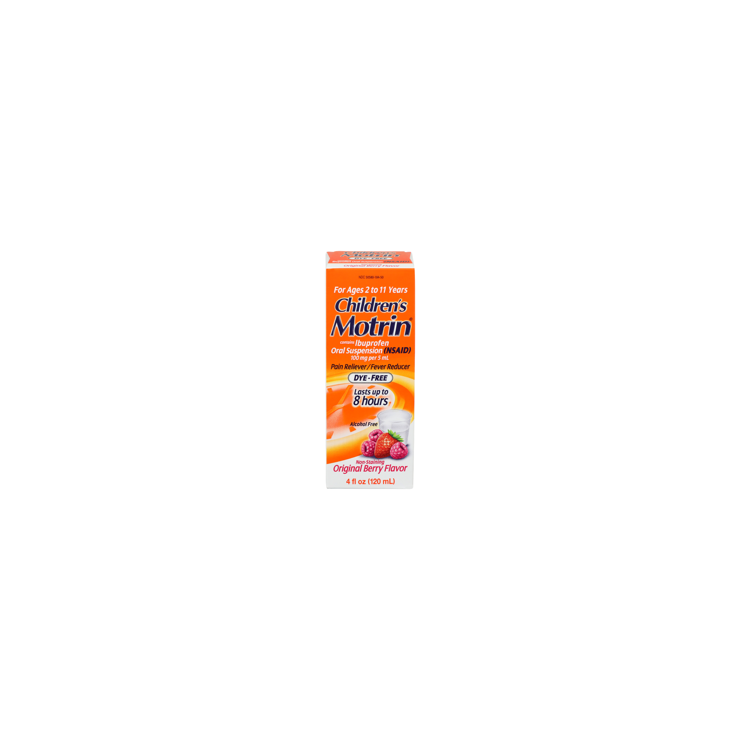 CHILDREN's Motrin Original Berry Flavor Non-Staining Pain Reliever Fever Reducer - 4 Fluid Ounce Image 1 of 4