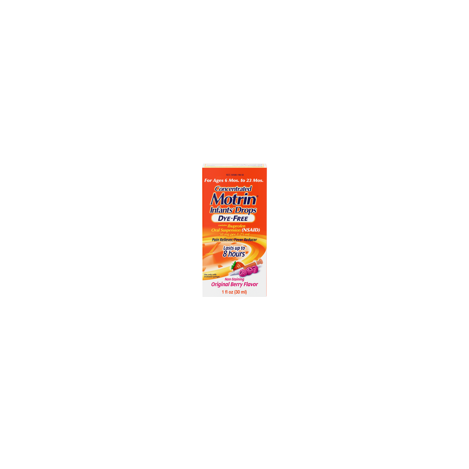 Motrin Infant's Drops Original Berry Flavor Infants' - 1 Fluid Ounce Image 1 of 2