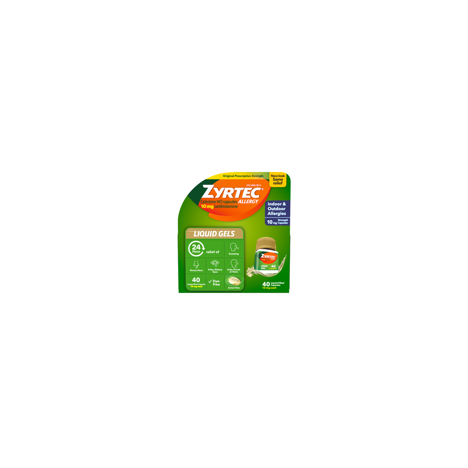 Zyrtec Allergy Liquid Gels - 40 Count Image 1 of 2