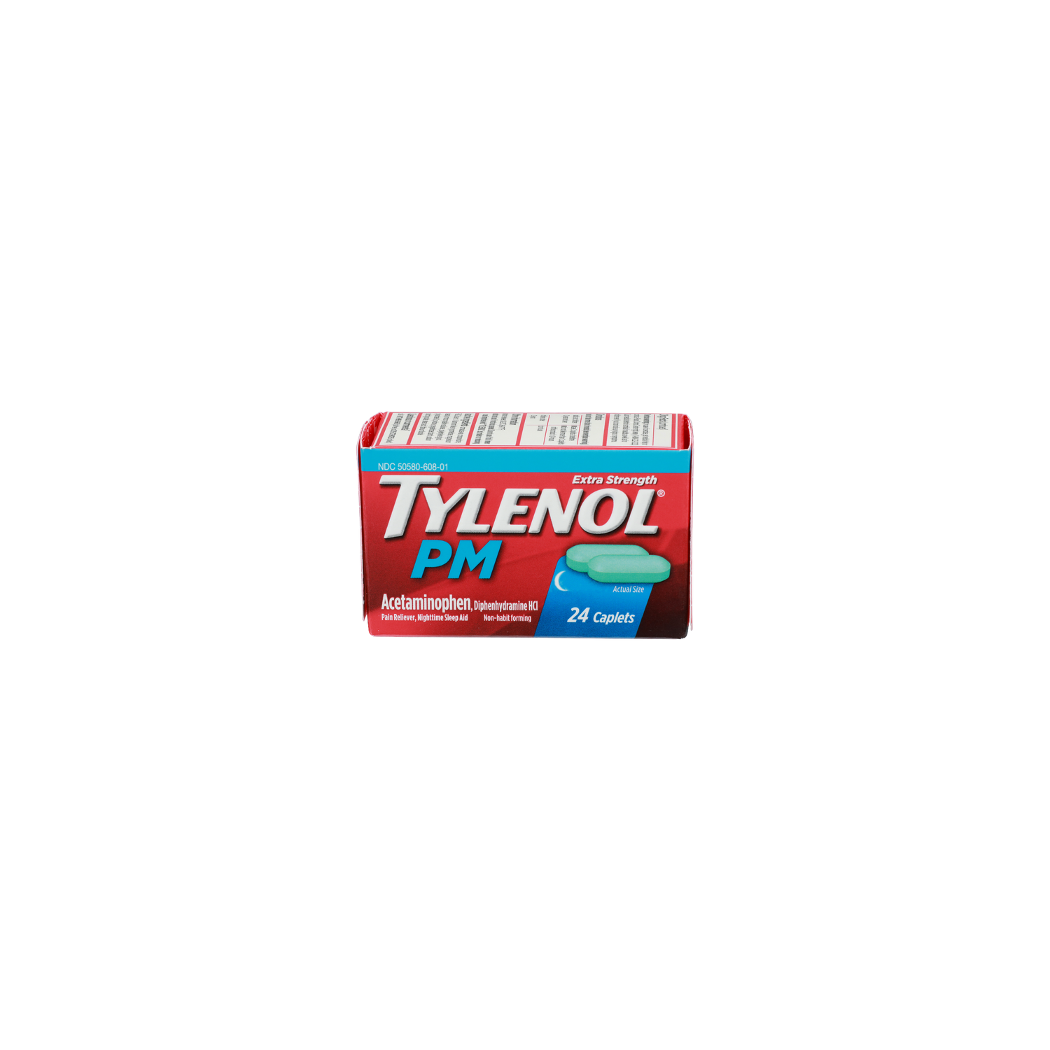 Tylenol PM Extra Strength Pain Reliever, Nighttime Sleep Aid - 24 Count Image 1 of 4