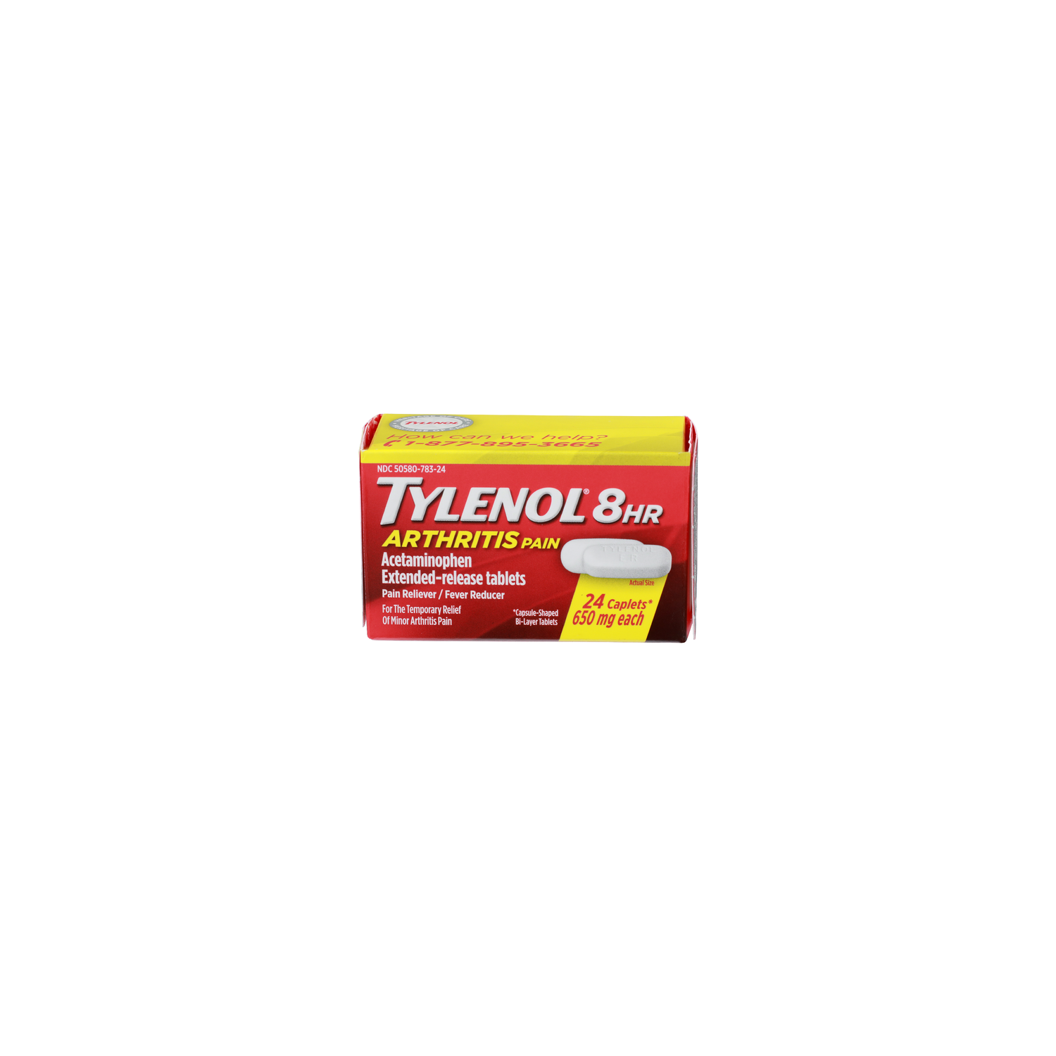 Tylenol Regular Strength Pain Reliever Caplet (100-Count) in the Over the  Counter Medicines department at Lowes.com, image size:1500x1500