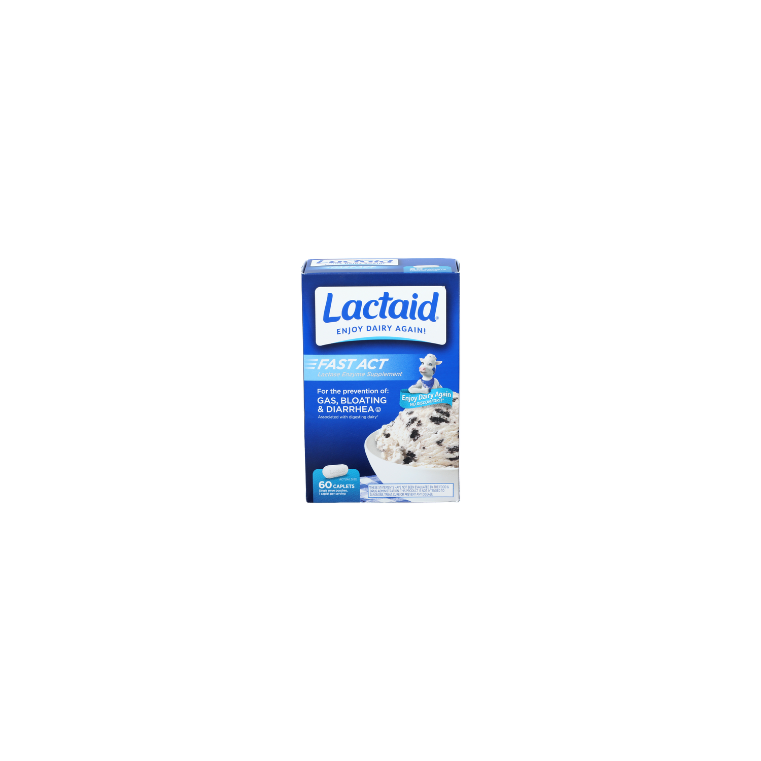 Lactaid Fast Act Lactase Enzyme Supplement - 60 Count Image 1 of 2