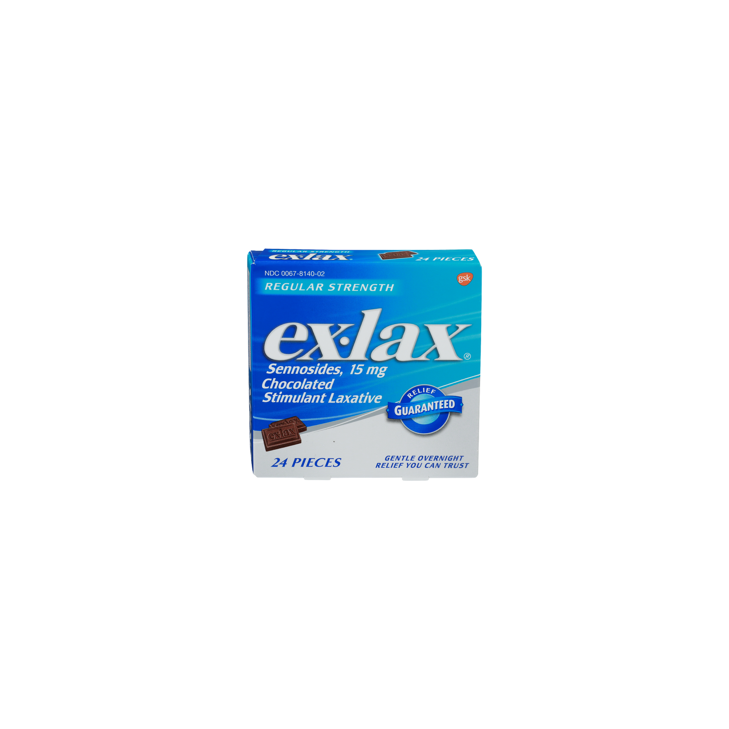 EX-LAX Sennosides, Chocolated Stimulant Laxative - 24 Count Image 1 of 2