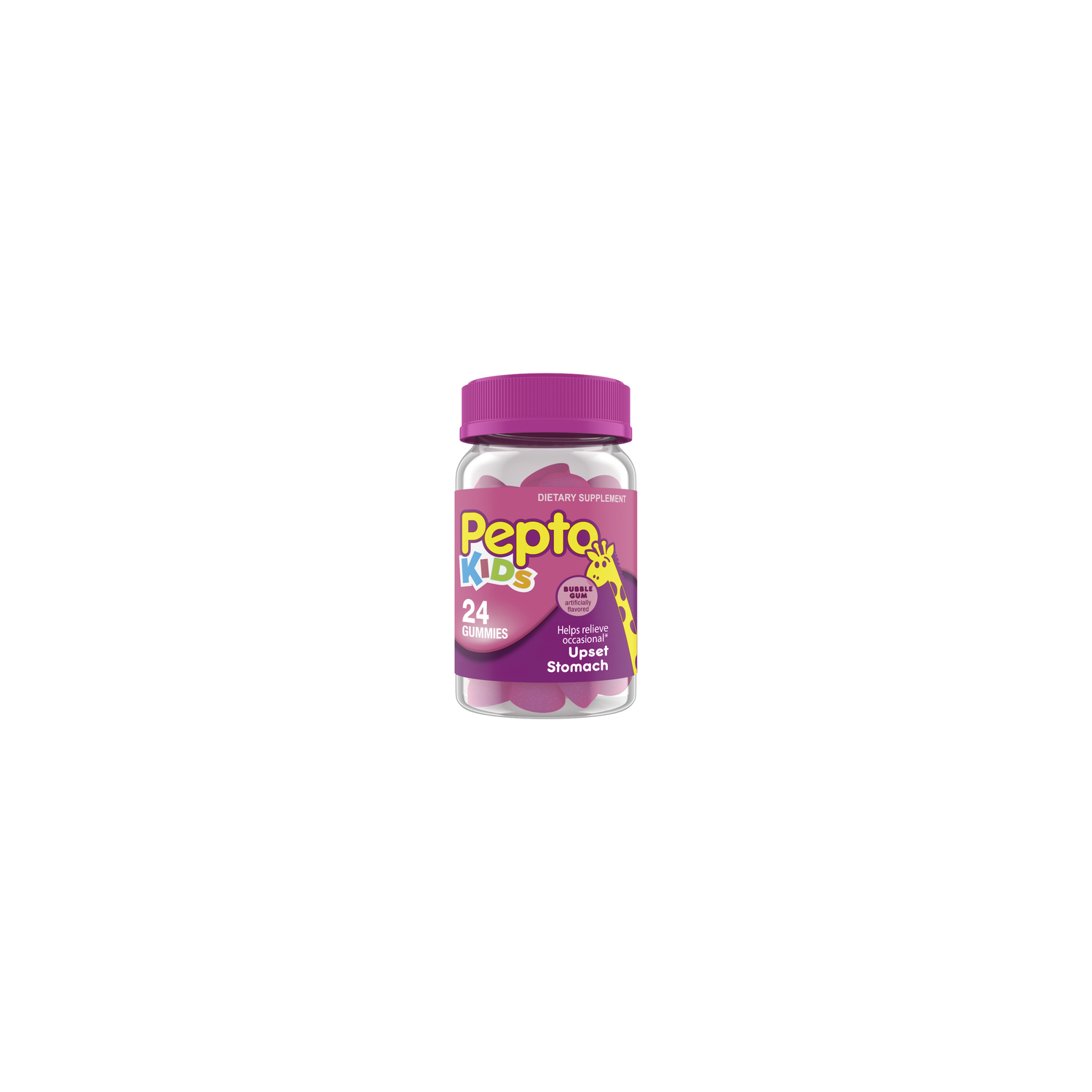 Pepto Kids Gummies For Occasional Upset Stomach Relief - 24 Count Image 1 of 2
