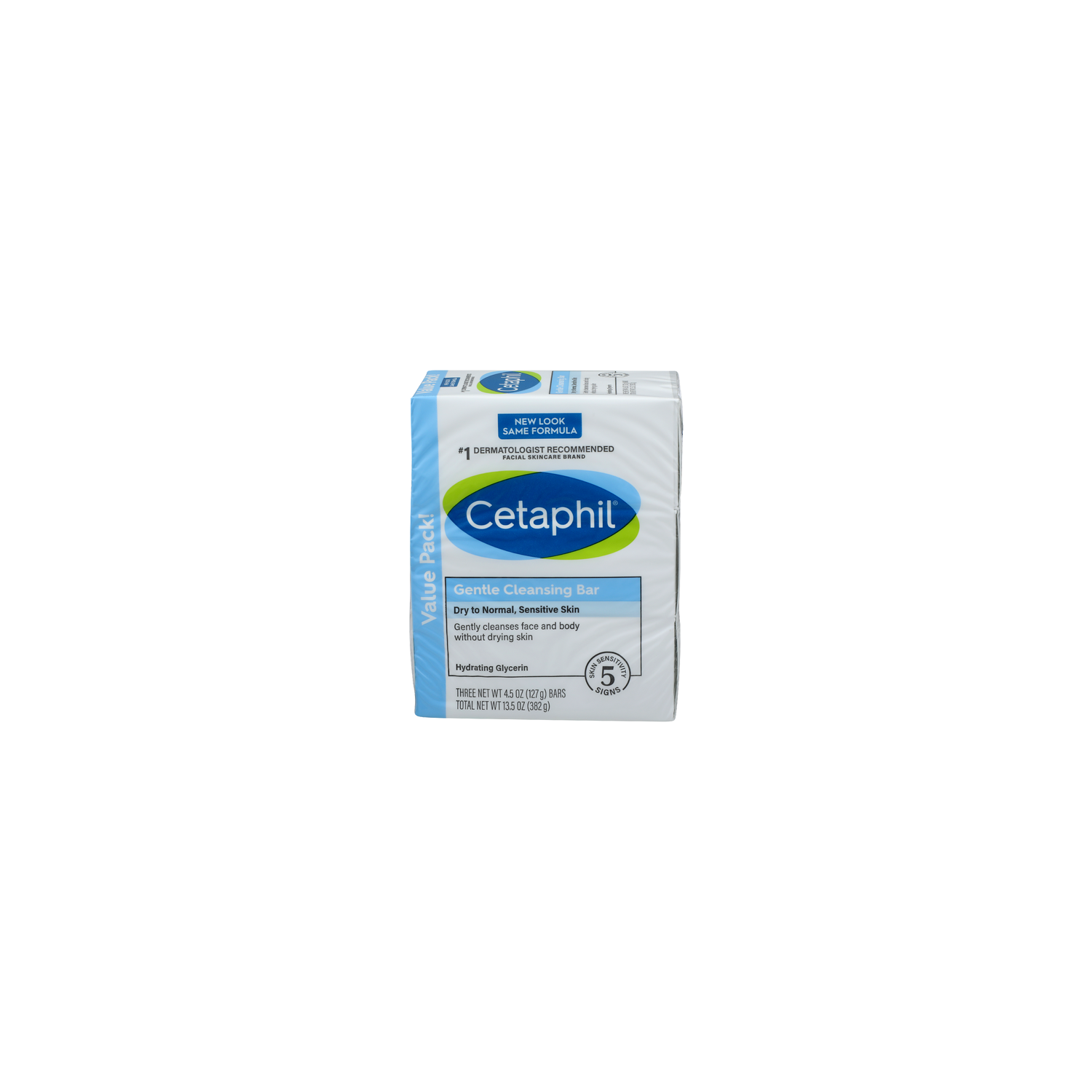 Cetaphil Dry To Normal, Sensitive Skin Gentle Cleansing Bar - 4.5 Ounce - 3 Count Image 1 of 3