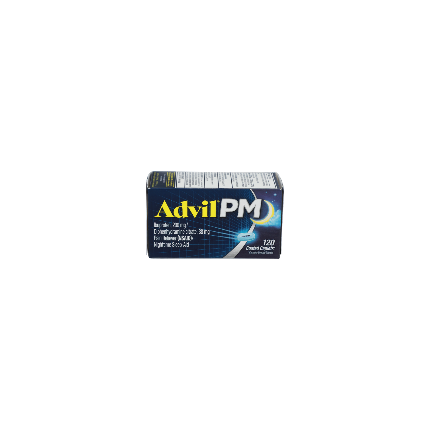 Advil PM Ibuprofen, 200 Mg / Diphenhydramine Citrate, PM Pain Reliever Nsaid Nighttime Sleep-Aid - 120 Count Image 1 of 4