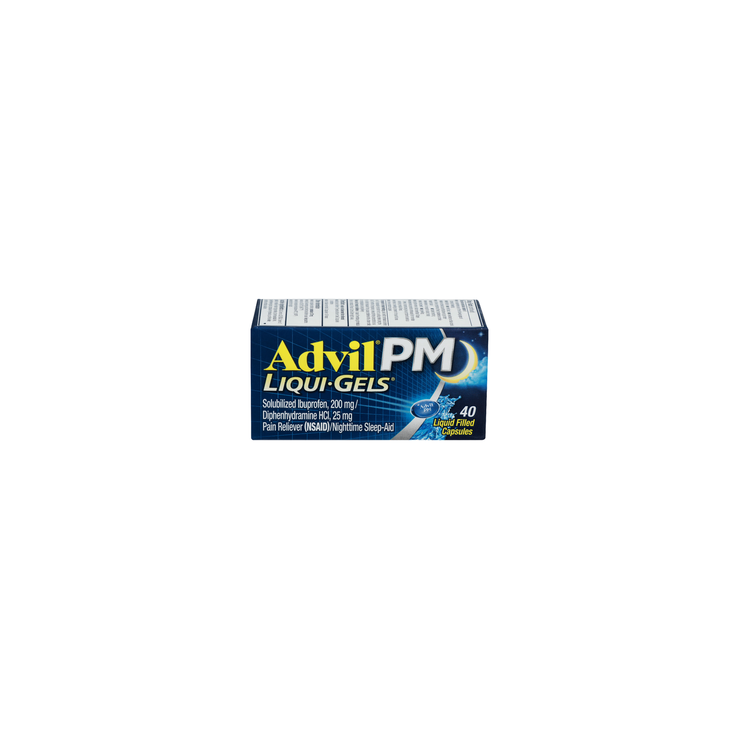 Advil PM Liquigels Solubilized Ibuprofen, 200 Mg / Diphenhydramine Hci, PM Liquigels - 40 Count Image 1 of 4