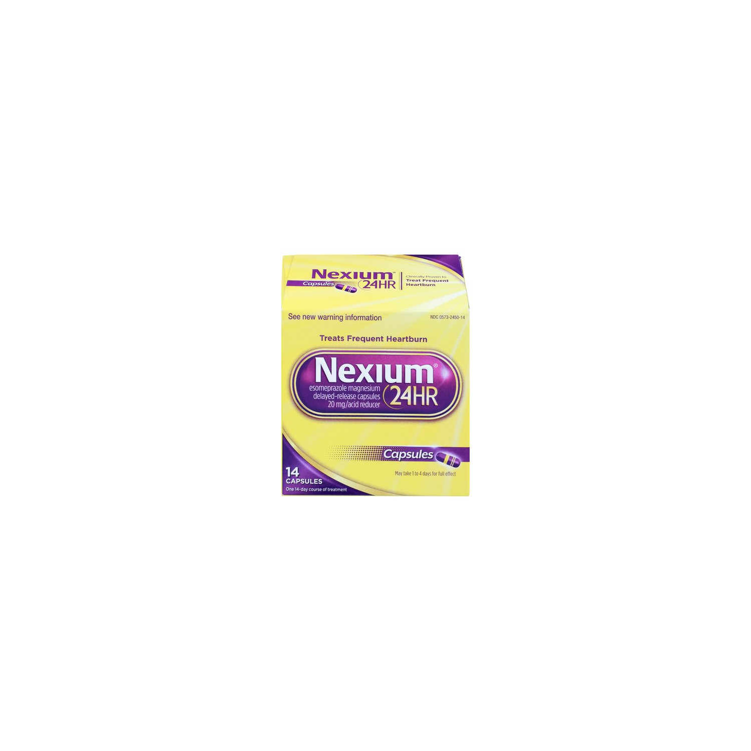 Nexium 24Hr Capsules Esomeprazole Magnesium Delayed-Release - 14 Count Image 1 of 2