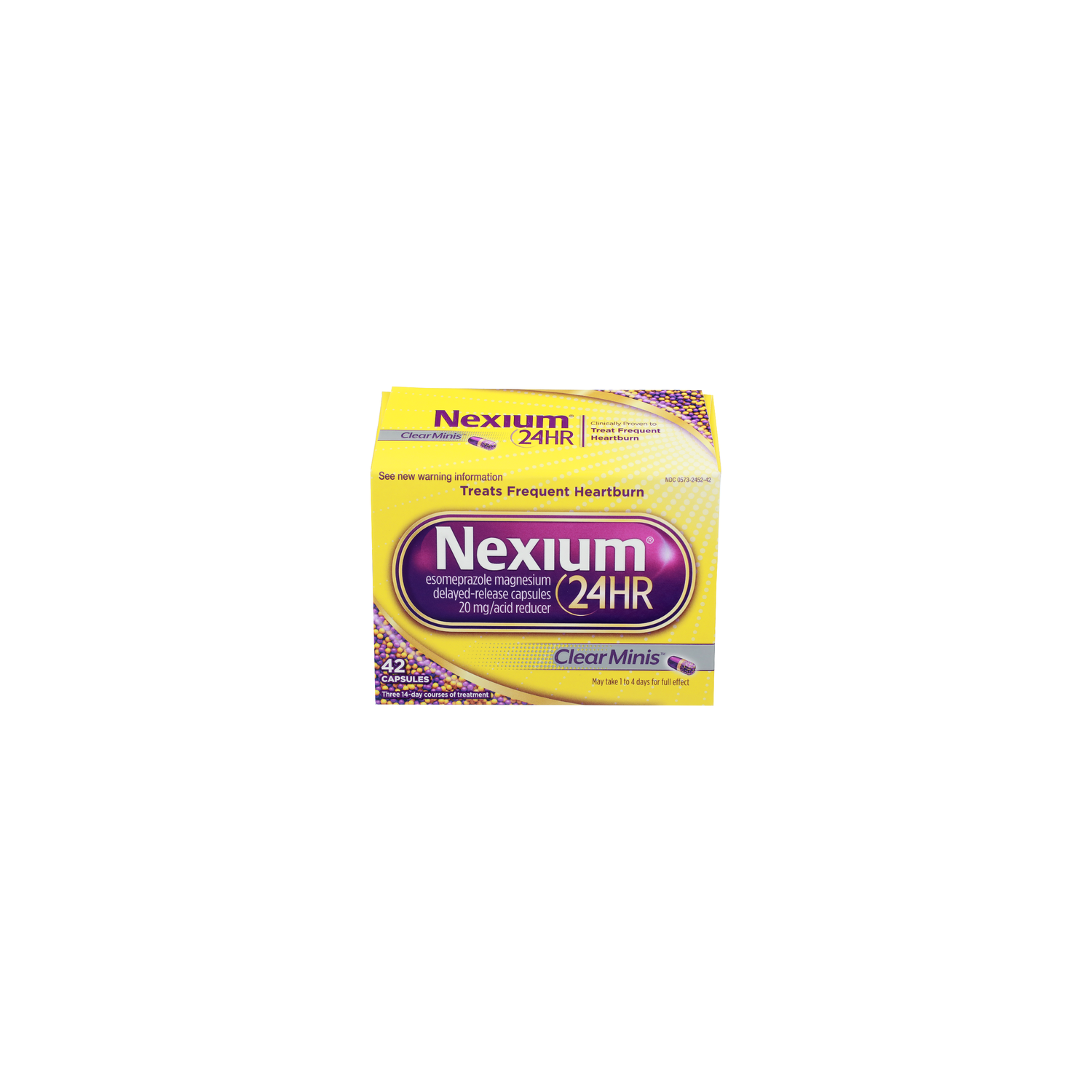 Nexium 24Hr Clear Minis Treats Frequent Heartburn - 42 Count Image 1 of 2