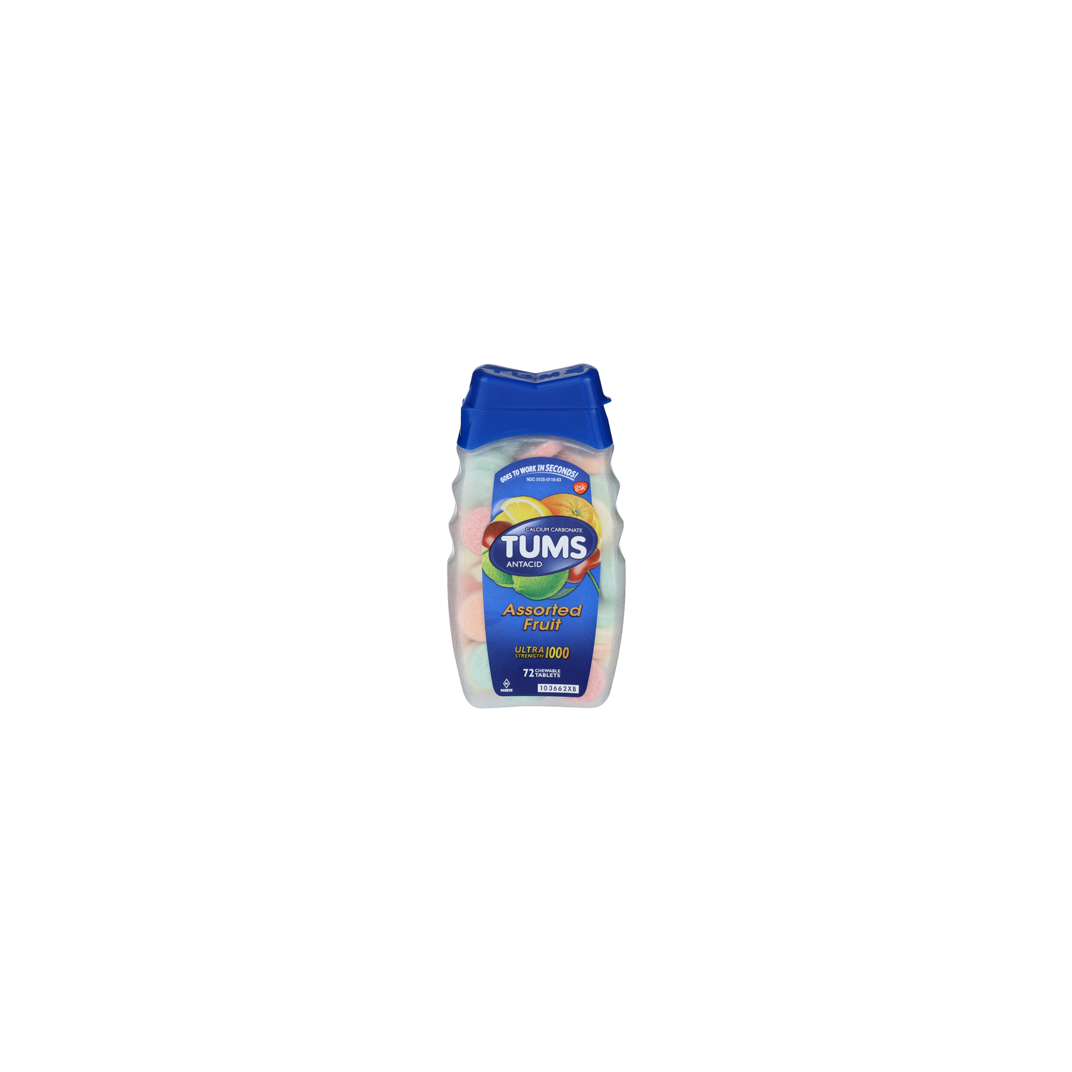 Tums Assorted Fruit Ultra Strength 1000 Antacid - 72 Count Image 1 of 2