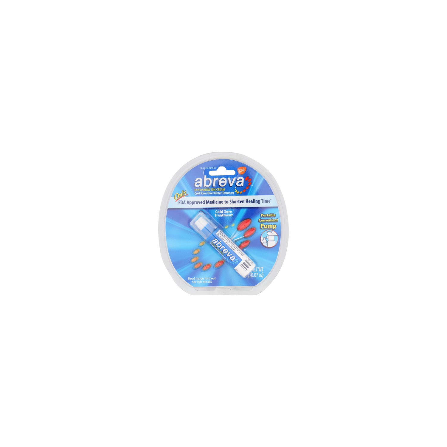 Abreva Docosanol 10% Cream - 0.07 Ounce Image 1 of 2
