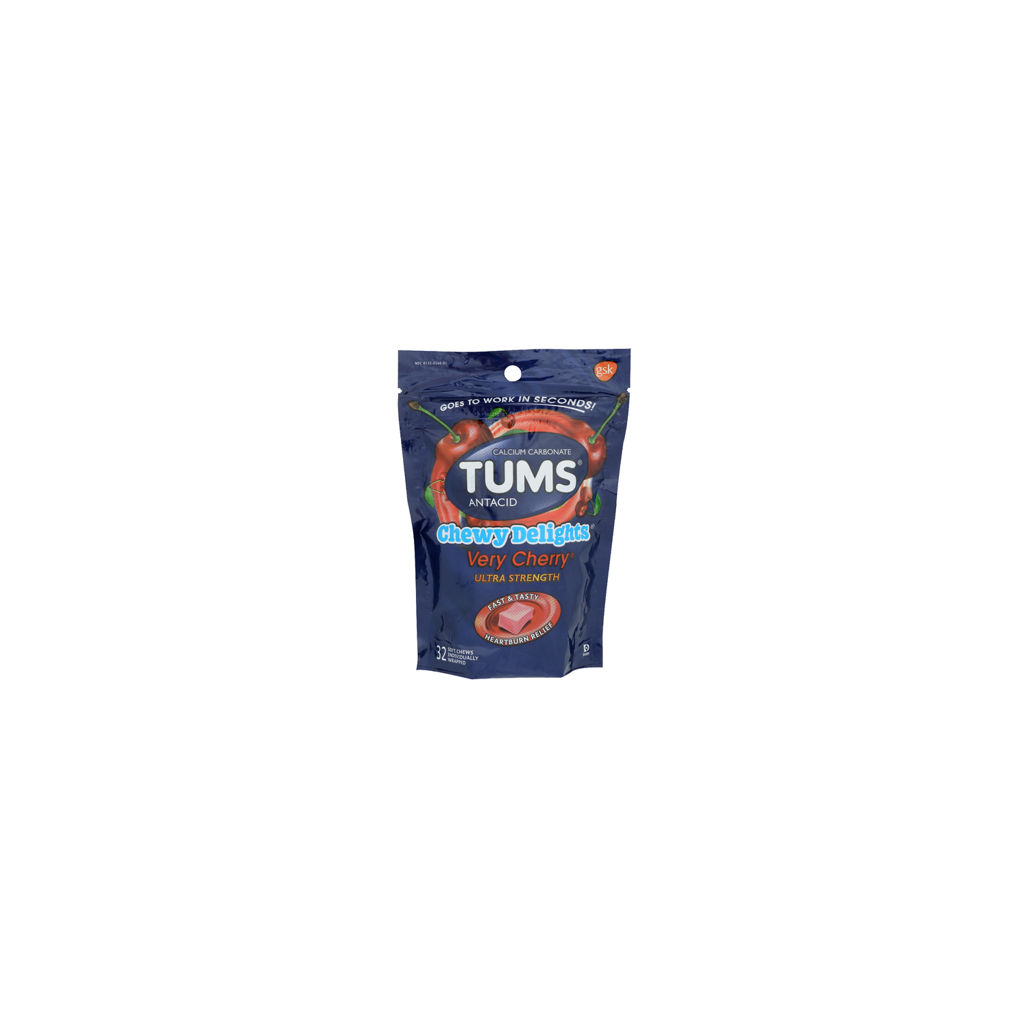 Tums Very Cherry Ultra Strength Chewy Delights - 32 Count Image 1 of 2