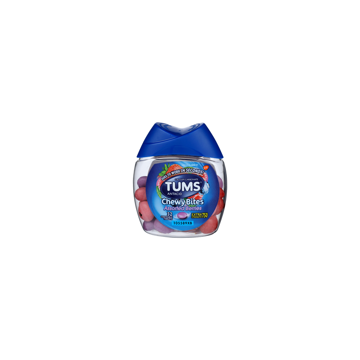 Tums Assorted Berries Chewy Bites Antacid - 32 Count Image 1 of 4