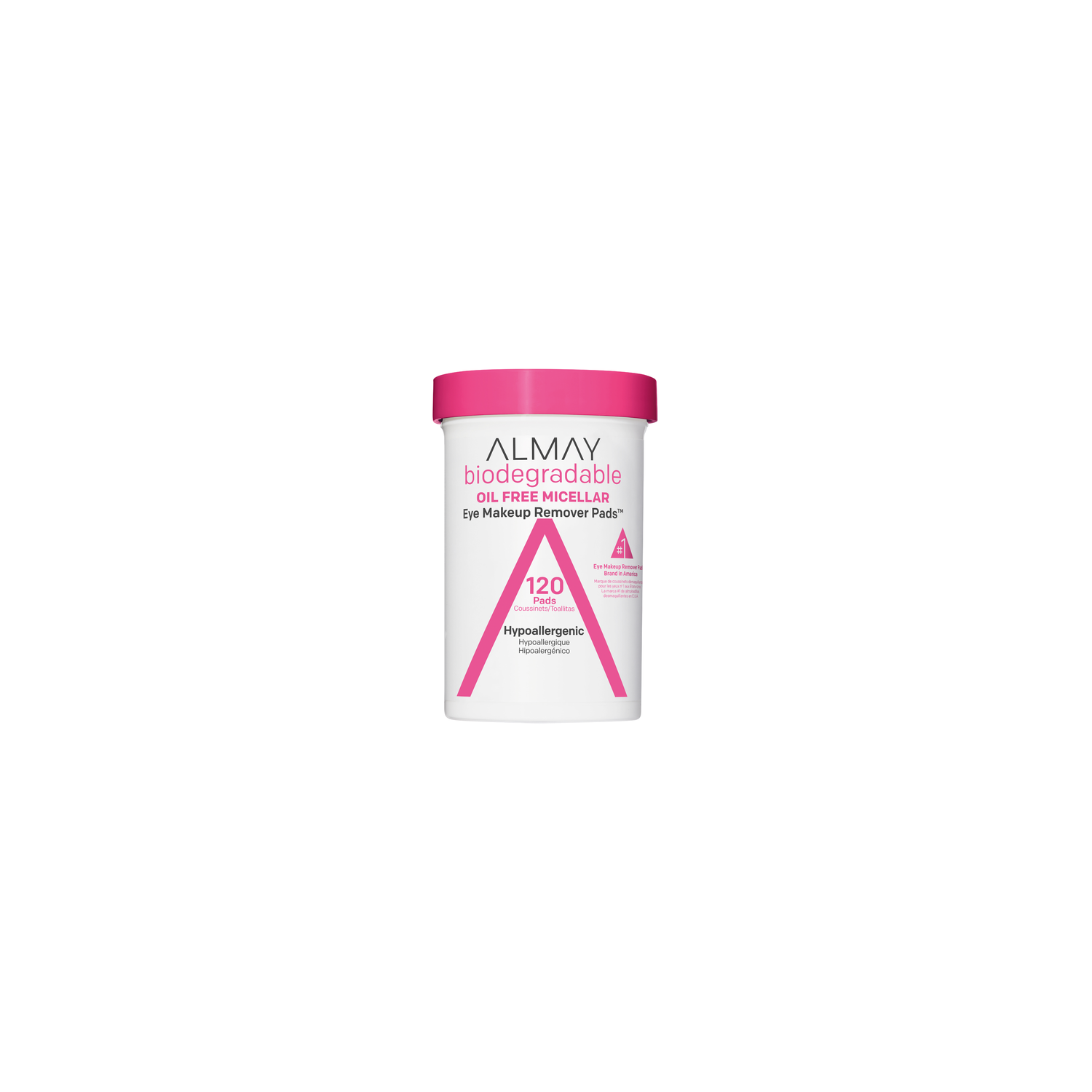 Almay Alm Eye Makeup Remover Pads Biodegradable Oil Free - 120 Count Image 1 of 2