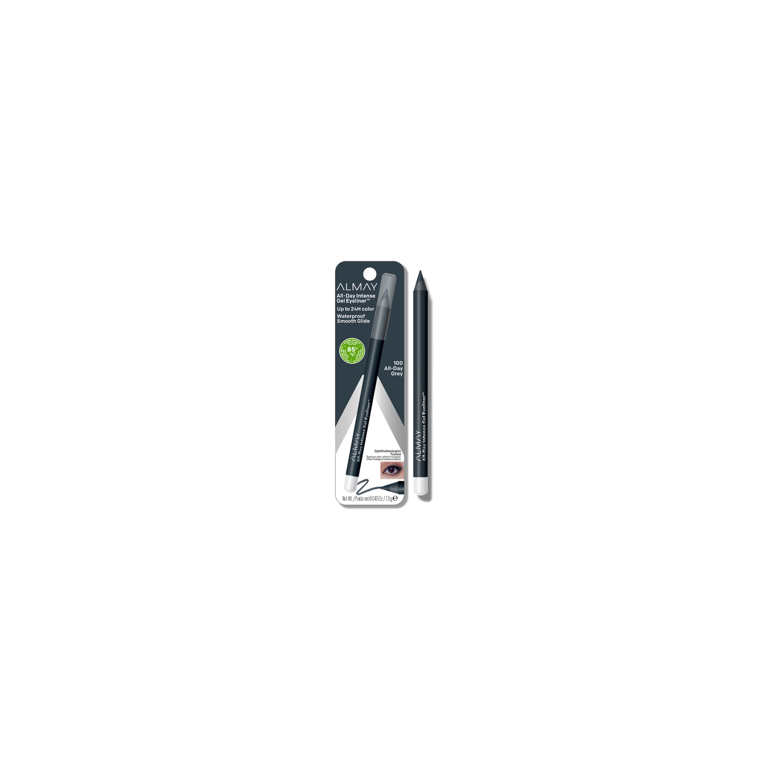 Almay Alm All Day Intense Gel Eyeliner 100 Grey - 0.05 Ounce