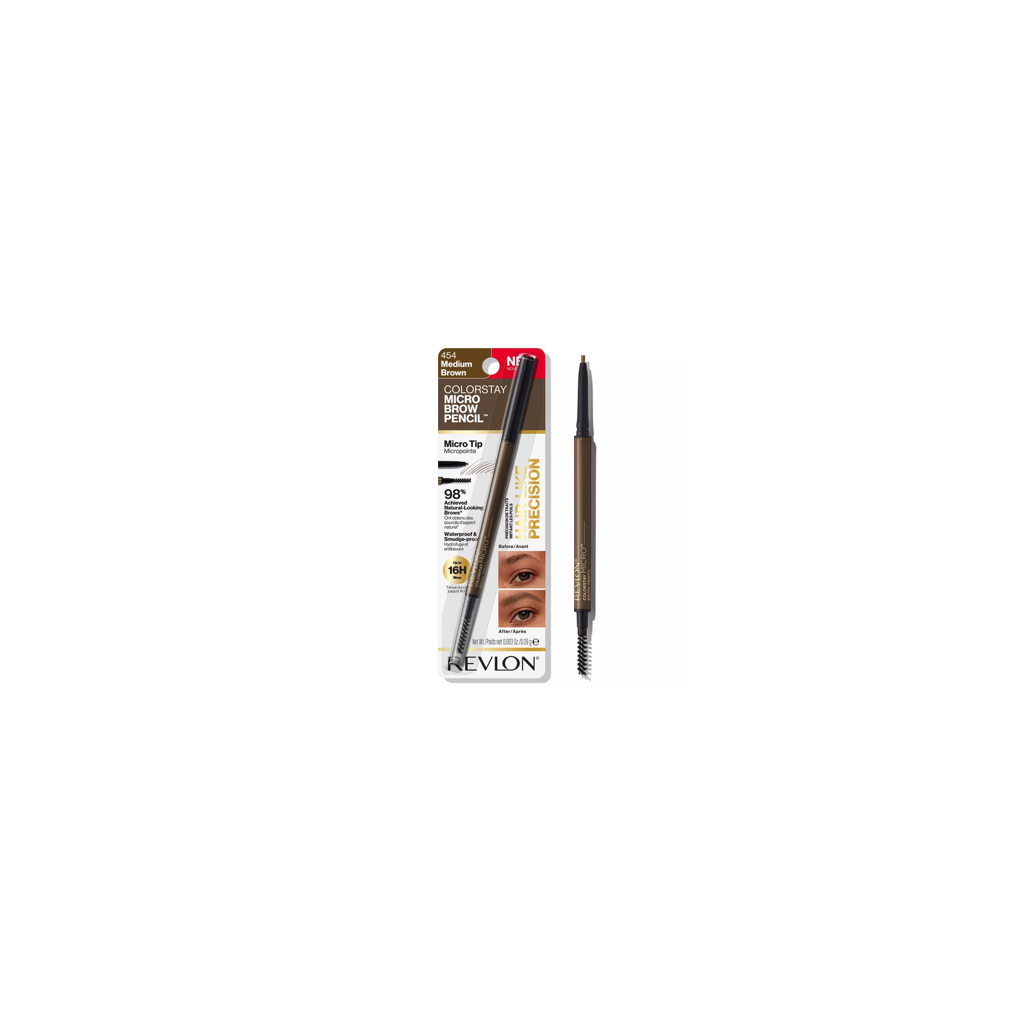Revlon Rv Colorstay Micro Brow Pencil Medium Brown - 1 Count Image 1 of 2