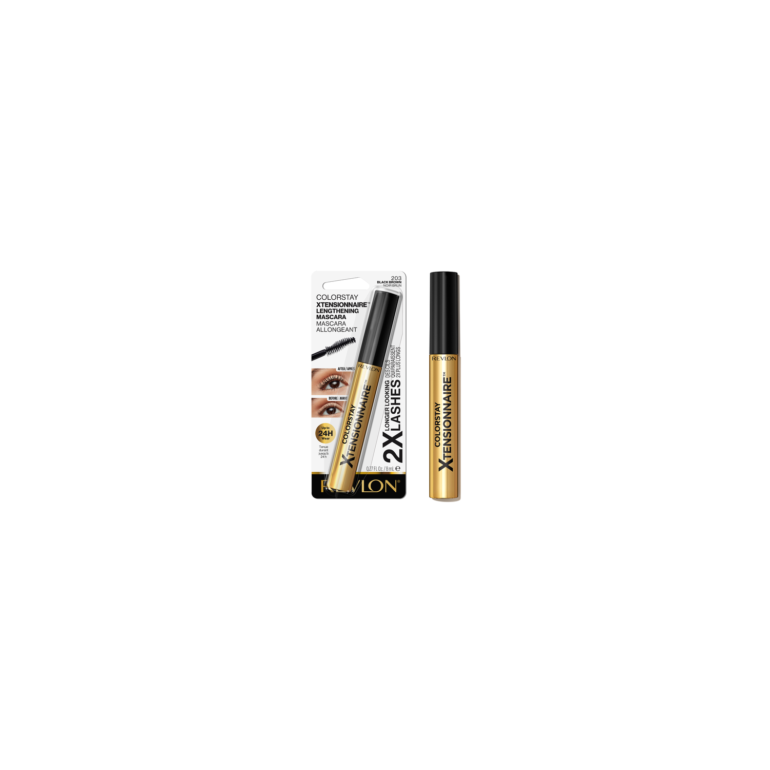 Revlon Rv Colorstay Xtensionnaire Mascara Nwp Black Brown - 0.27 Fluid Ounce Image 1 of 2