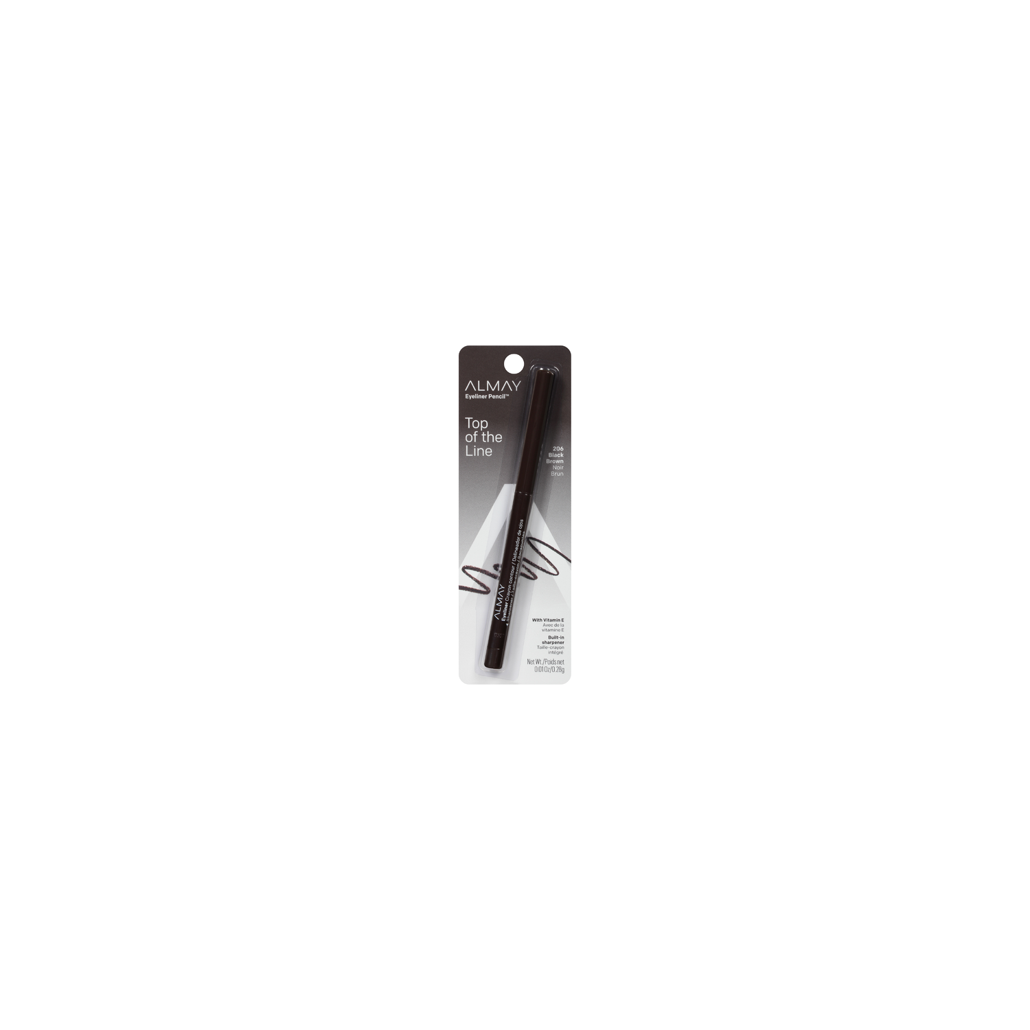 Almay Alm Eyeliner Pencil 206 Black Brown - 0.01 Ounce Image 1 of 2