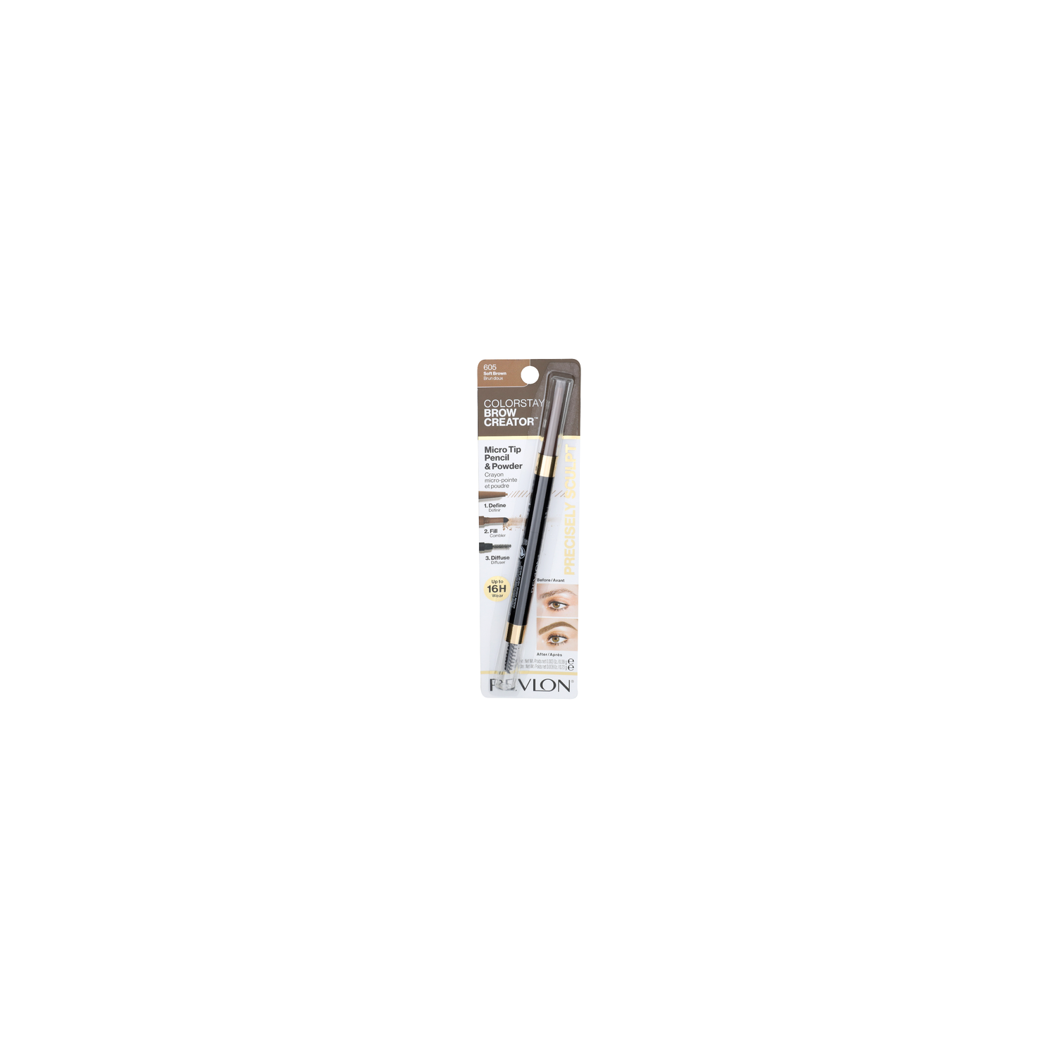 REVLON 605 Soft Brown Colorstay Brow Creator - 1 Each Image 1 of 3