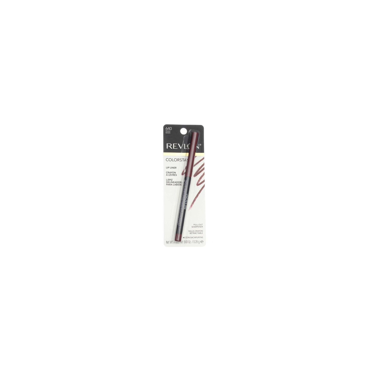 Revlon Rv Colorstay Lipliner 640 Raisin - 0.01 Ounce Image 1 of 2