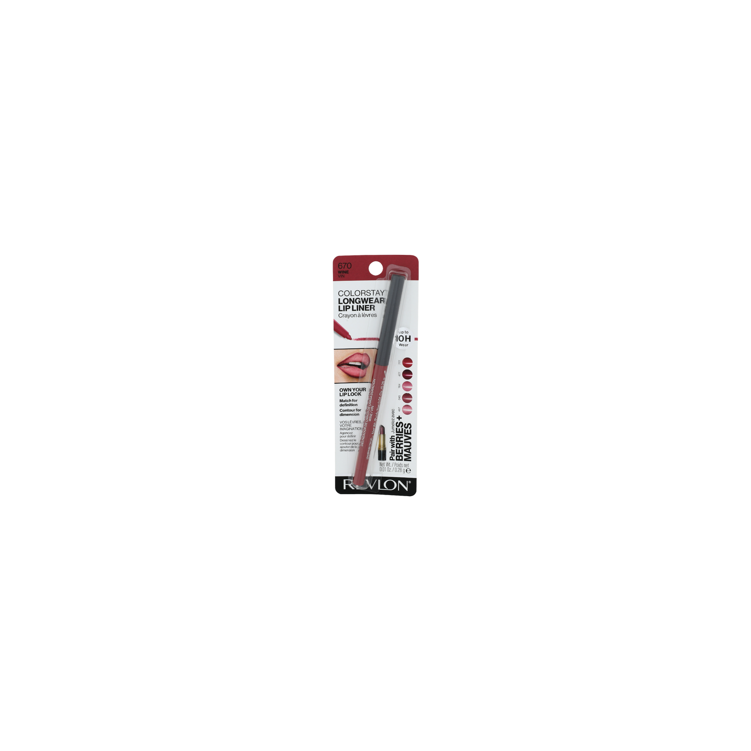 Revlon Colorstay 670 Wine Longwear Lip Liner - 0.01 Ounce Image 1 of 3