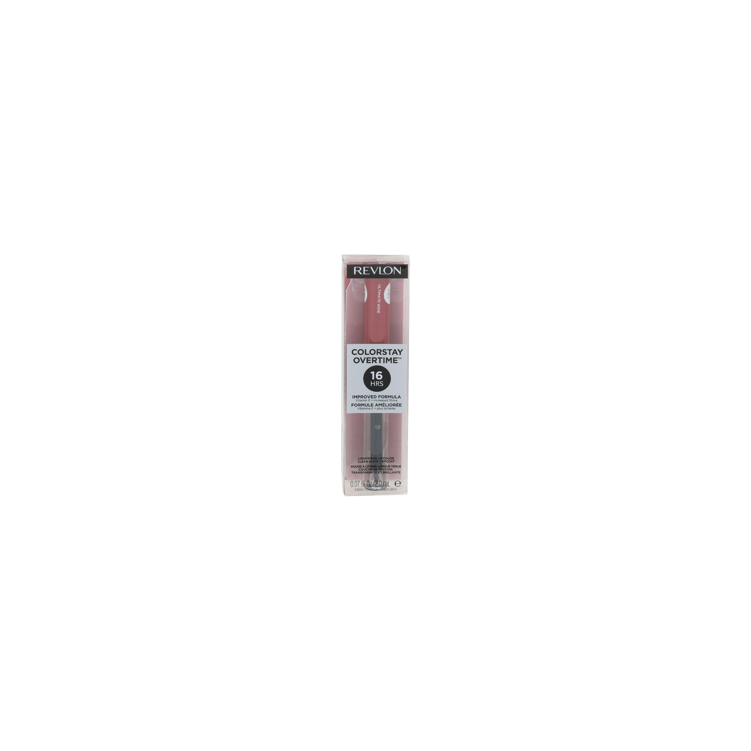 Revlon Colorstay 140 Ultimate Wine Overtime Longwear Lipcolor Clear Shine Topcoat - 0.07 Fluid Ounce Image 1 of 3