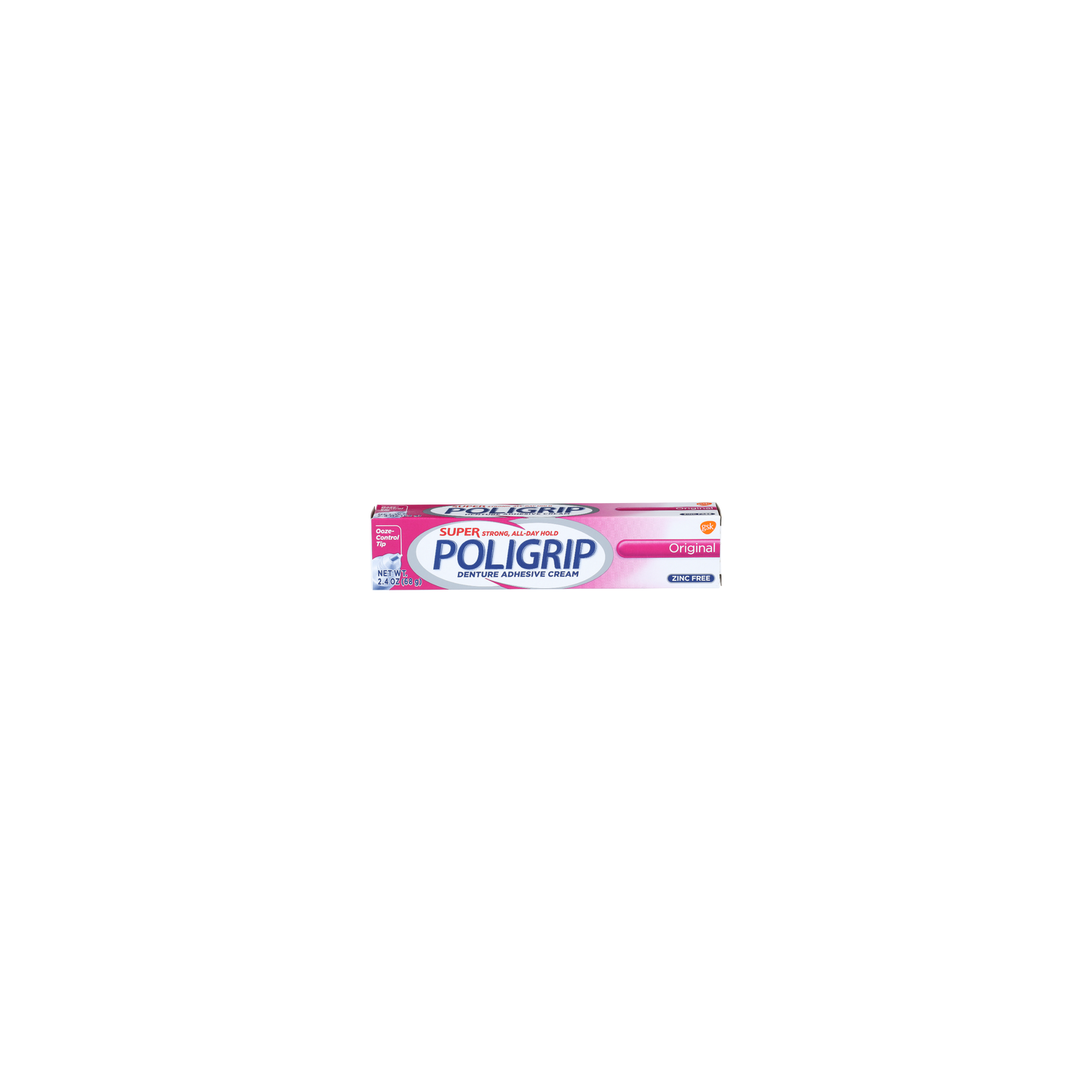 Poligrip Original Denture Adhesive Cream - 2.4 Ounce Image 1 of 3