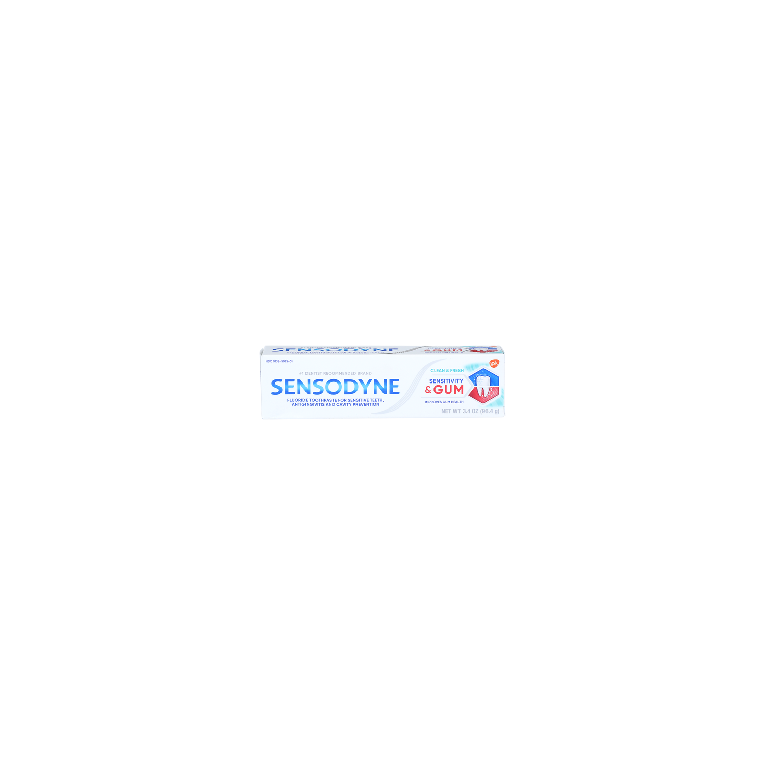 Sensodyne Clean & Fresh Sensitivity & Gum Fluoride Toothpaste - 3.4 Ounce Image 1 of 2
