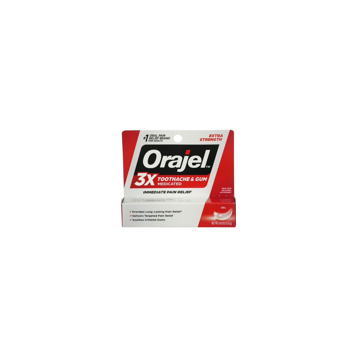 Orajel Extra Strength Oral Pain Reliever Gel - 0.42 Ounce Image 1 of 2
