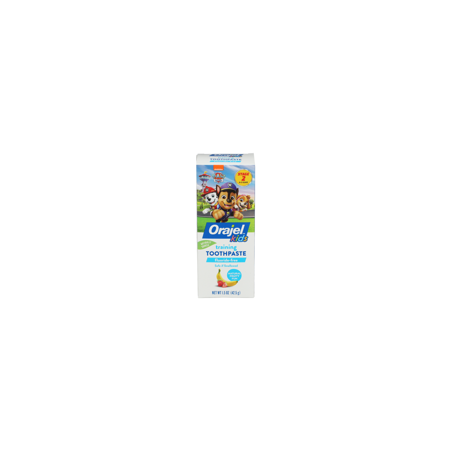 Orajel Natural Fruity Fun Stage 2 0-3 Years Paw Patrol Training Toothpaste - 1.5 Ounce Image 1 of 3
